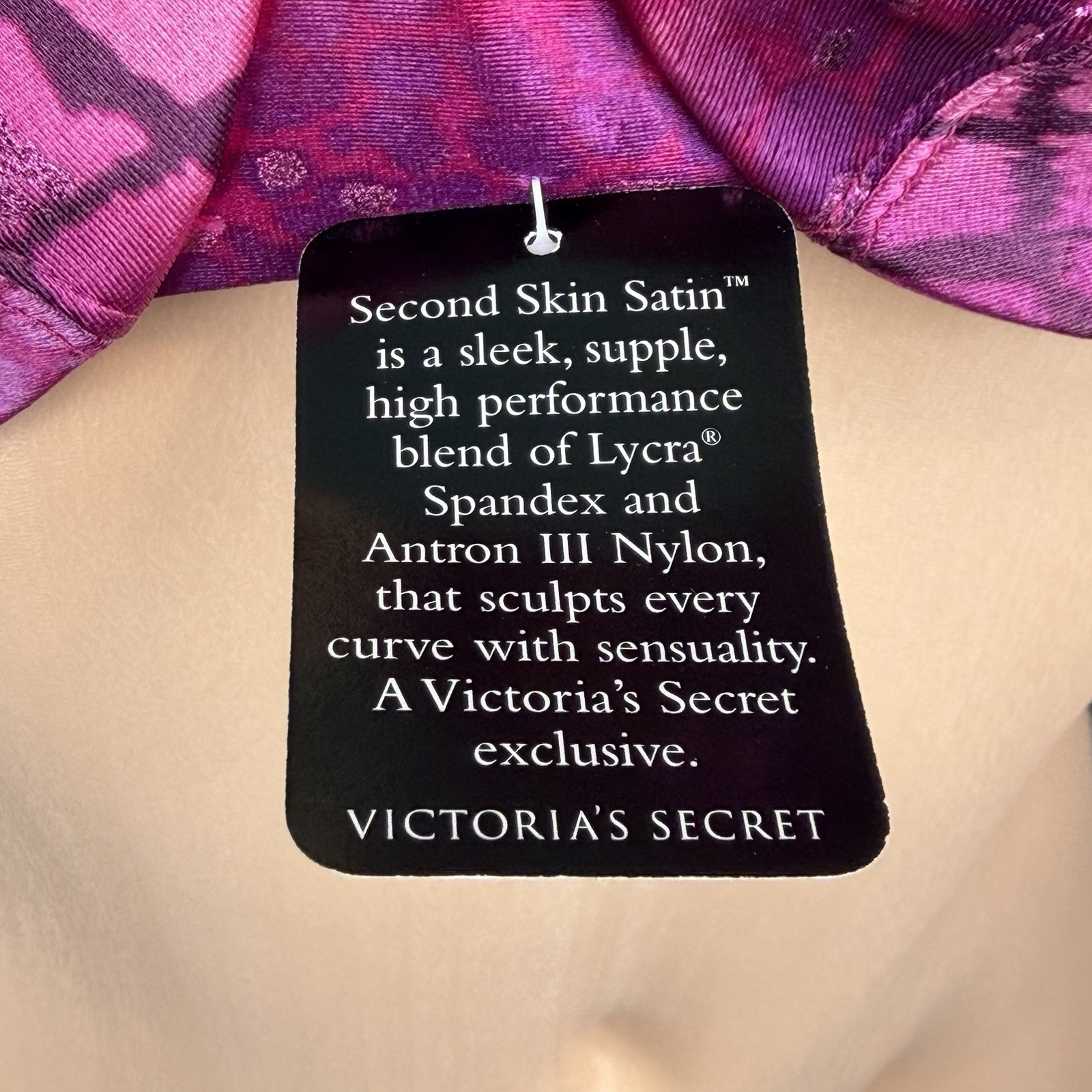 Victoria’s Secret Bra 36D Pink Second Skin Satin Full Coverage NWT
