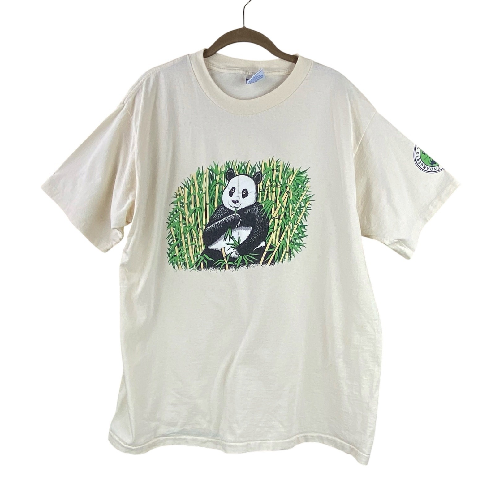 Vintage 90’s Panda T-Shirt Size XL Single Stitch Endangered Species Collection
