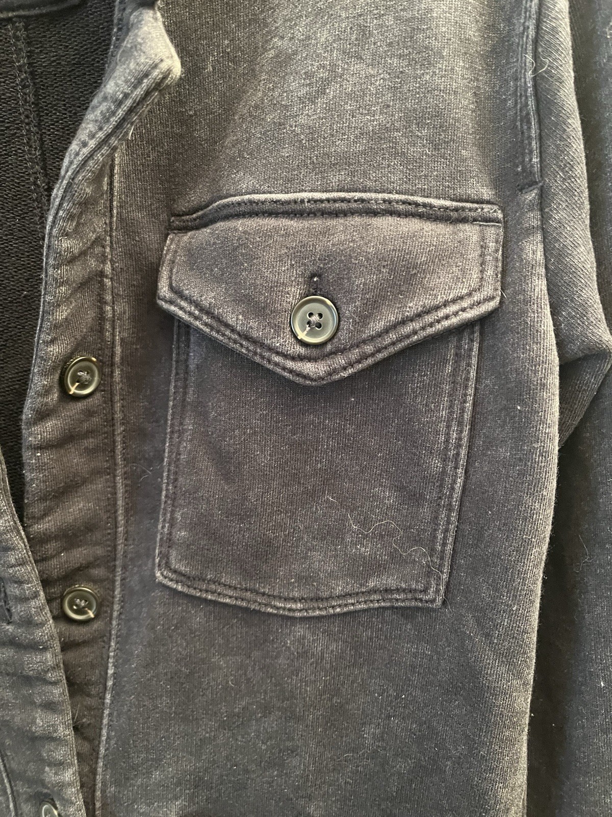Abercrombie & Fitch Vintage Jacket Y2K Grunge Worn Faded Whimsygoth Goth 90s XS