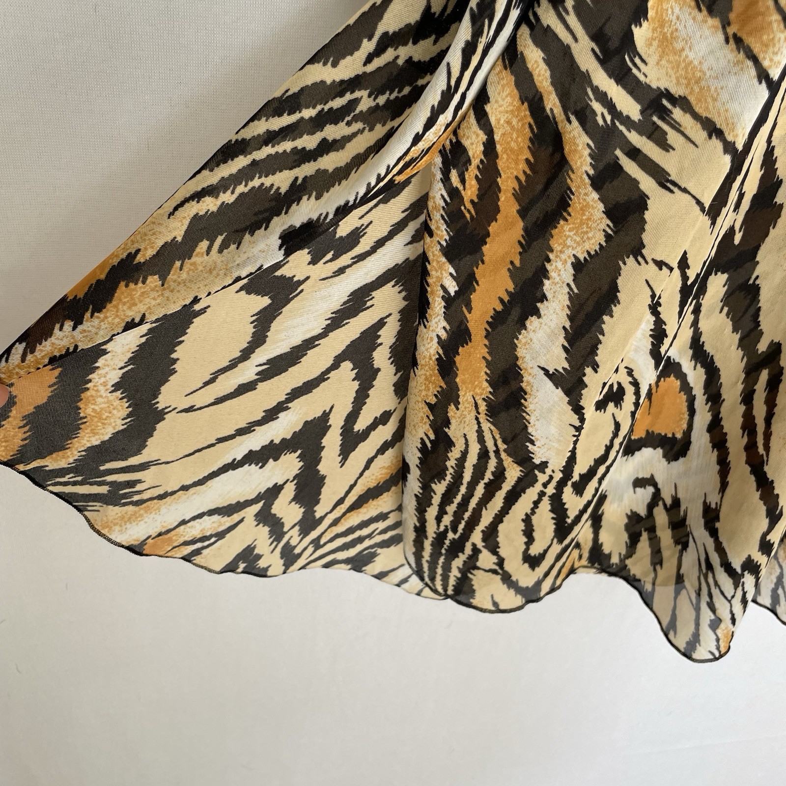 CLAIRE SANDRA BY LUCIE ANN BEVERLY HILLS Small Tiger Print Short Nightgown
