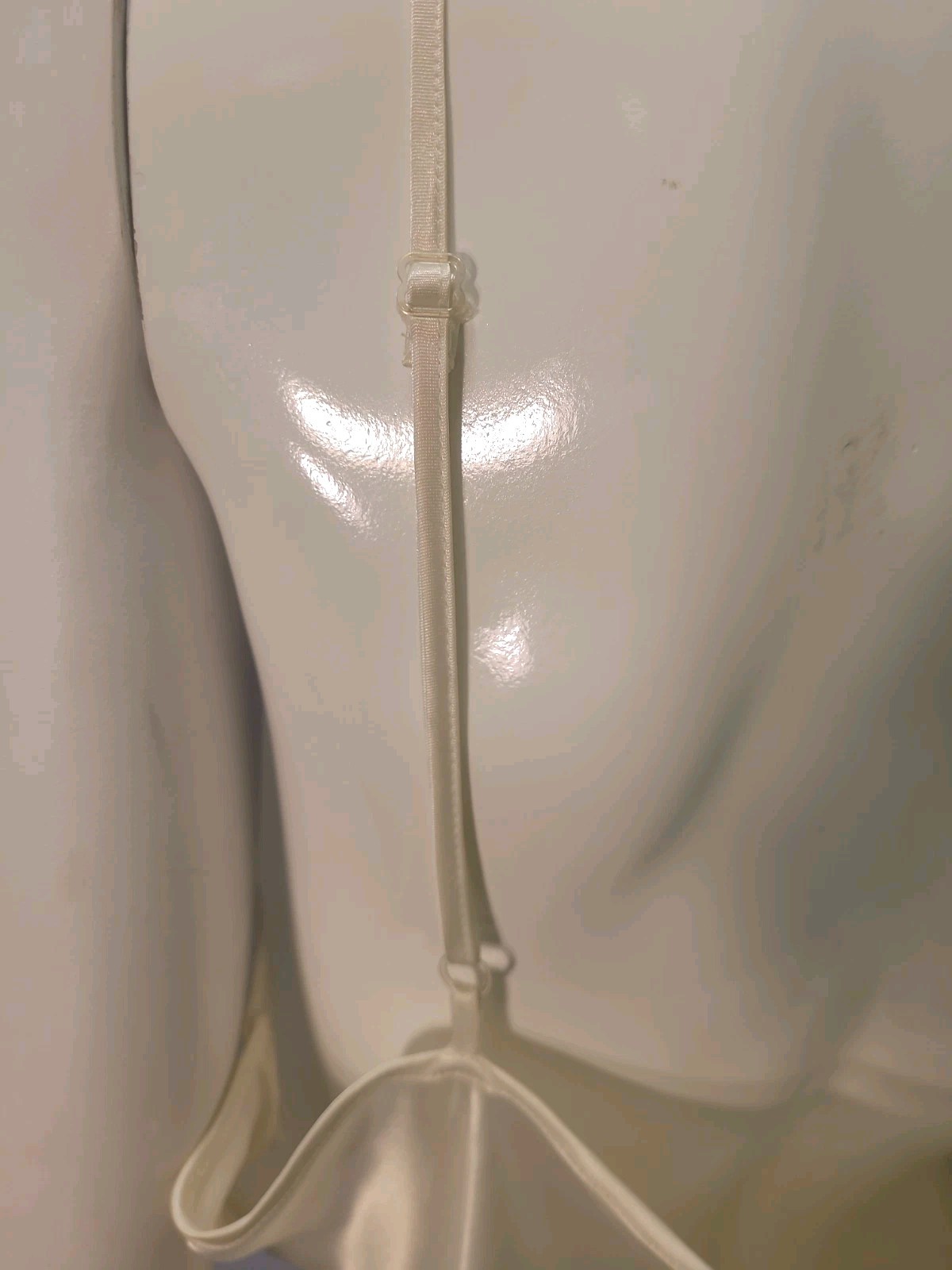VTG Ivory Heavy Satin Slip Dress 18/20 Gown Mesh Lace Slits Old Hollywood Glam