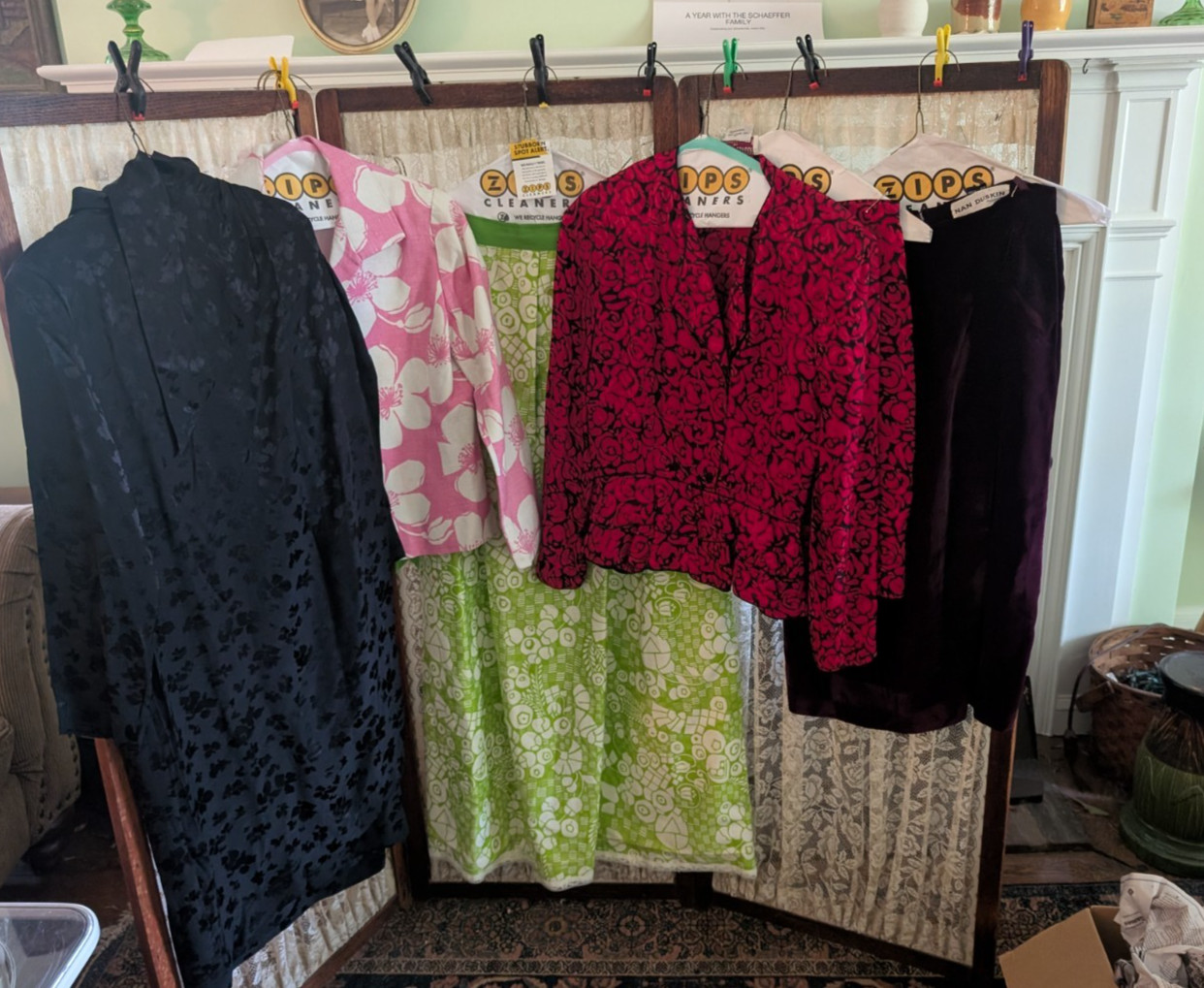 Vintage 7-’S 8-’S Clothing lot Dress Skirt Jacket Maxi Wrap Designer and More