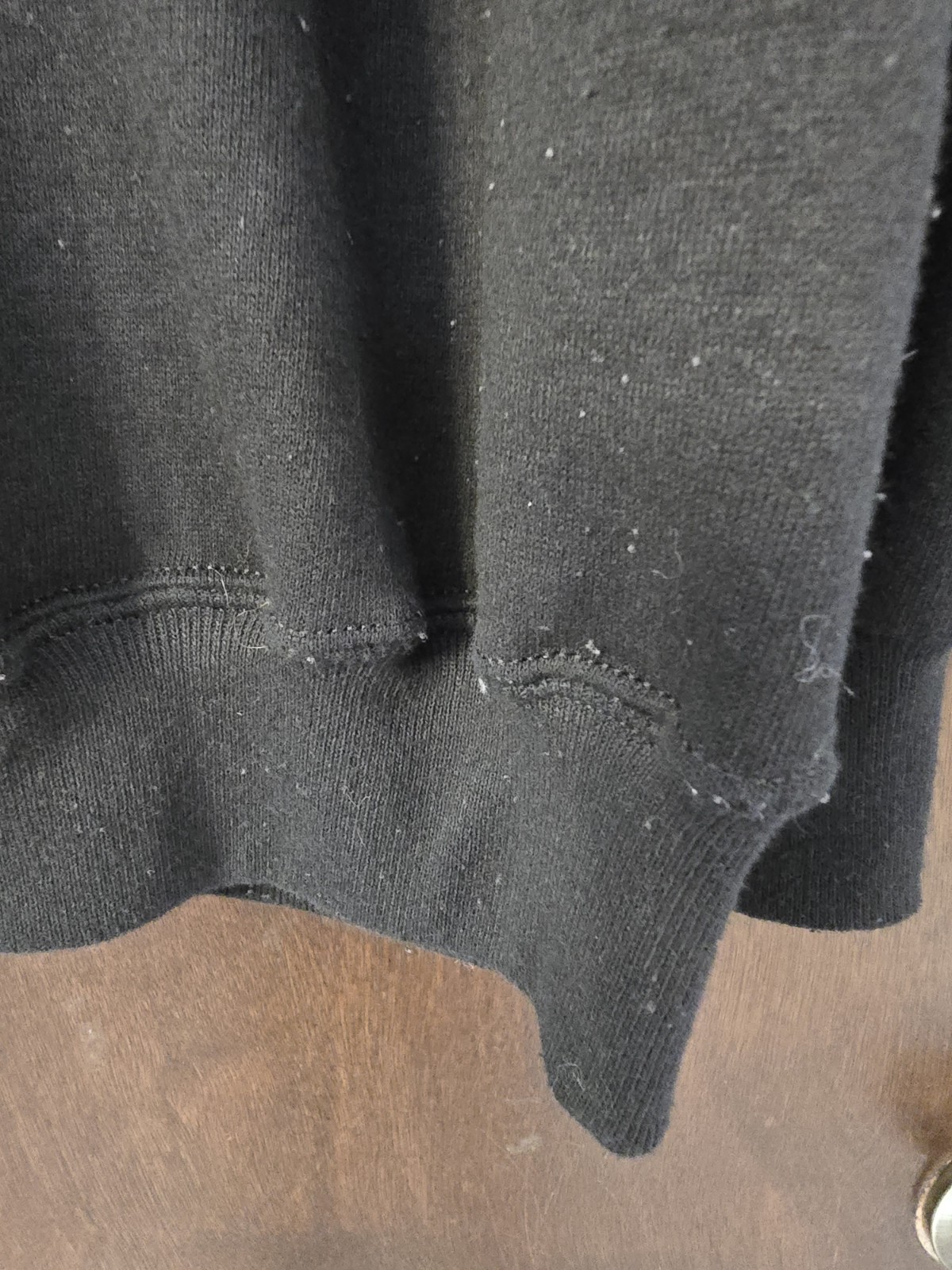 Vintage Jerzees Black Cardigan with Gold Grape Beads Pattern Signed TZC OS READ