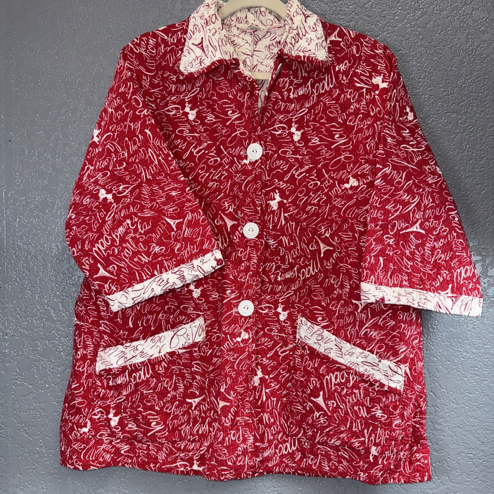 Vintage Red, White Rothley Quilted Jacket 1960’s Or 1970’s???