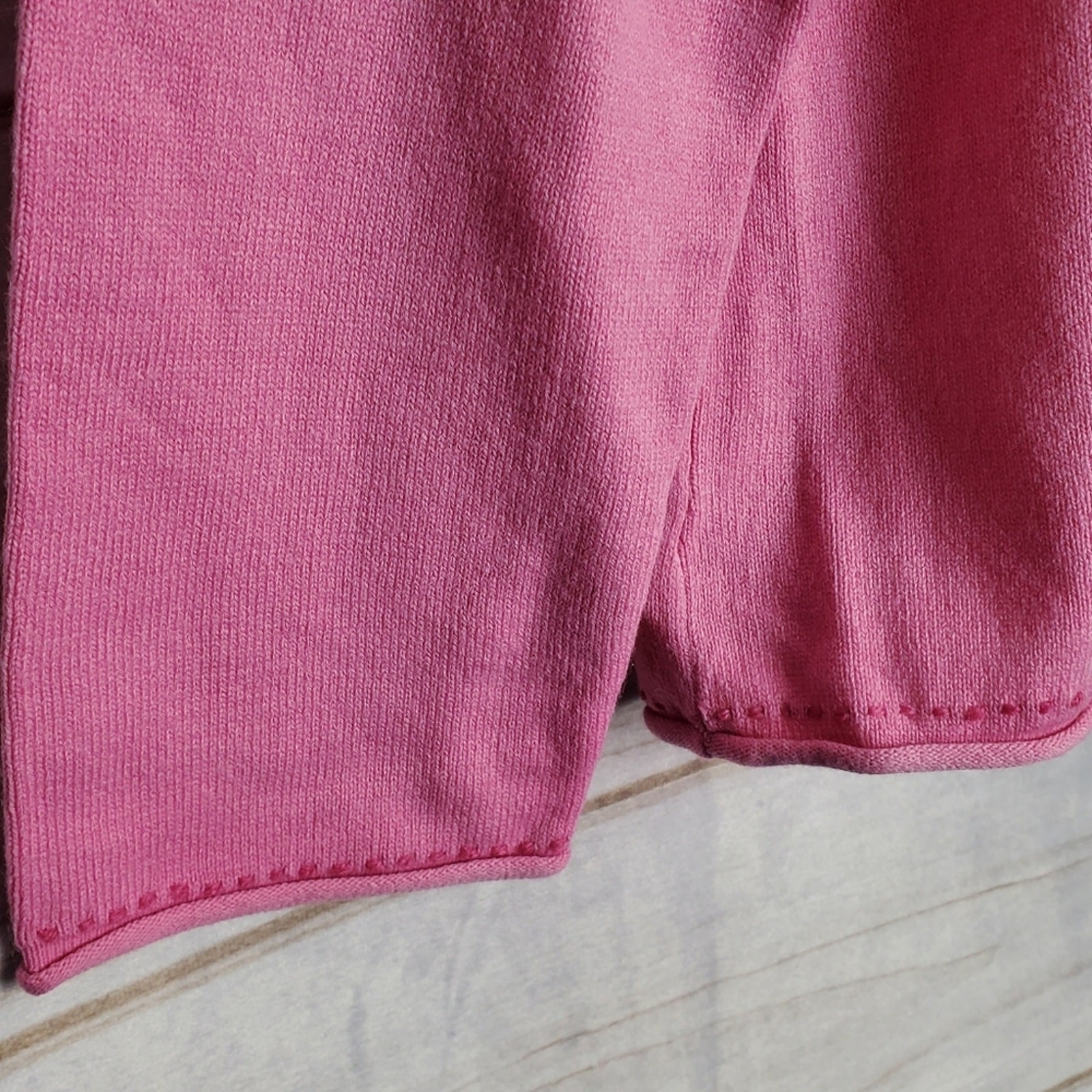 Vintage 90s Zena Jeans Pink Floral Button Long Sleeve Cardigan Size Large