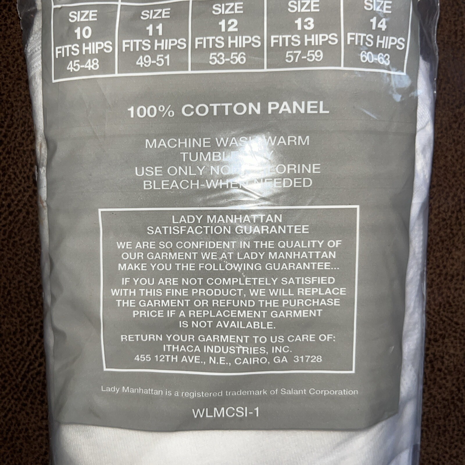 Vintage Lady Manhattan Soft Impressions WHITE Briefs Women’s Sz 13 PAIR Nos