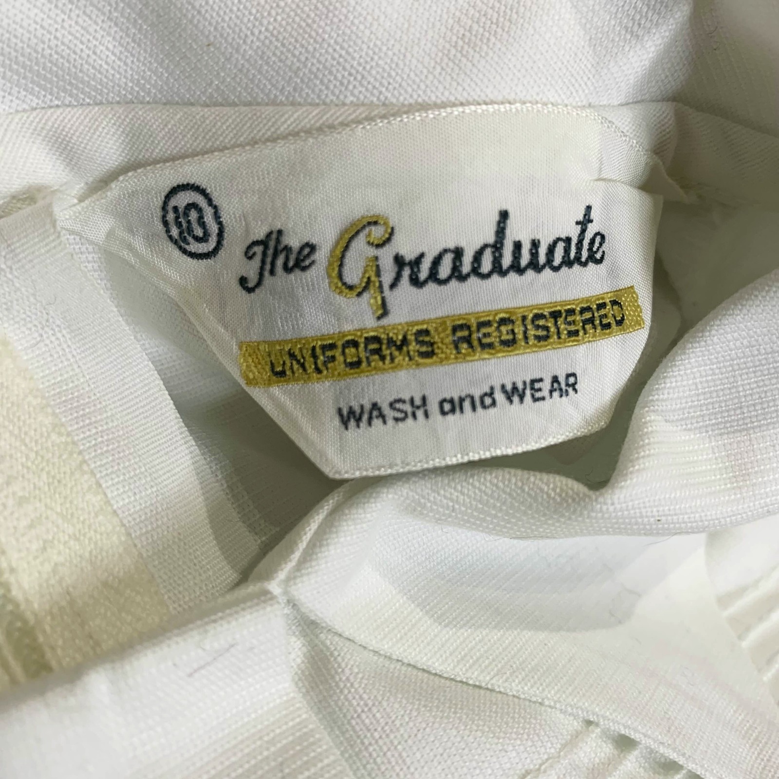 Vintage 60s 70s The Graduate Nurse Uniform Dress NOS NWT Size 10 White