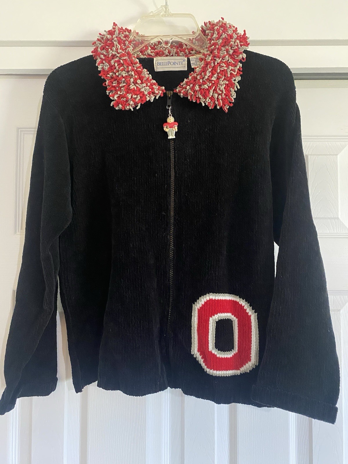 VINTAGE Women’s BellePointe Ohio State University Zip Sweater Chic Fall Football