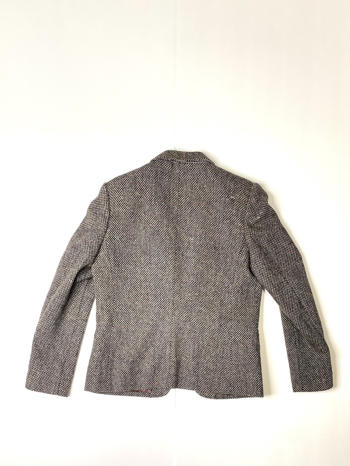 Vintage Silver Unicorn Wool Blazer – Size 5 – Made in Greece – 65% Virgin Wool