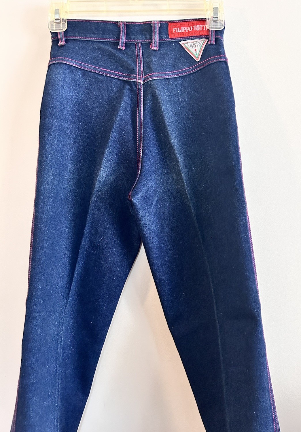 Vintage Women’s 1980s Filippo-Totti High Waisted Jean Over Stitching Size 3/4