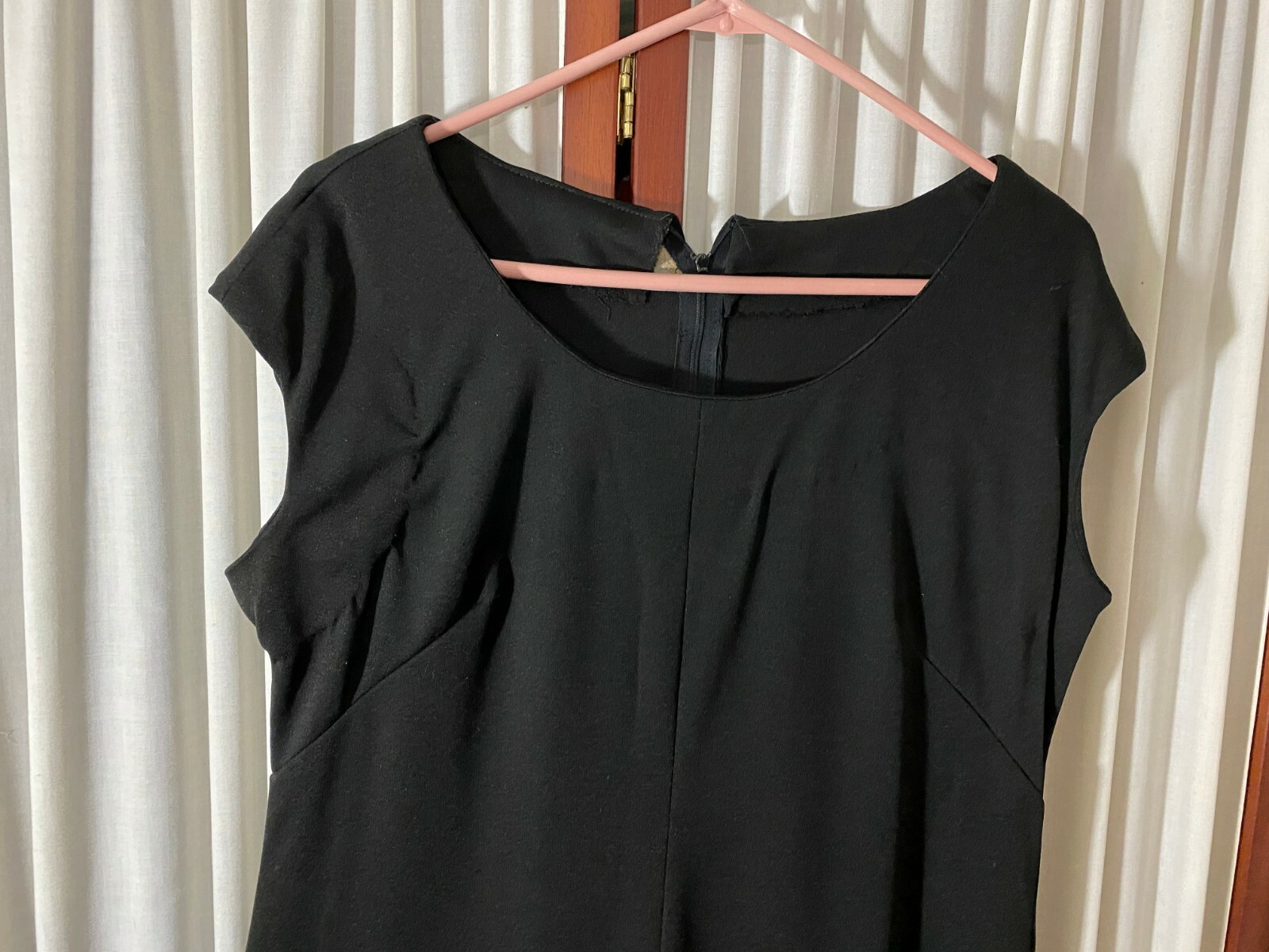 1970’s Long Black Dress- M- Sleeveless- VG- Little Black Dress -VERSATILE- SALE
