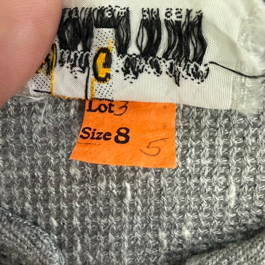Vintage Marty Gutmacher Gray Short Sleeve Sweater ILGWU Union Made USA Size 8