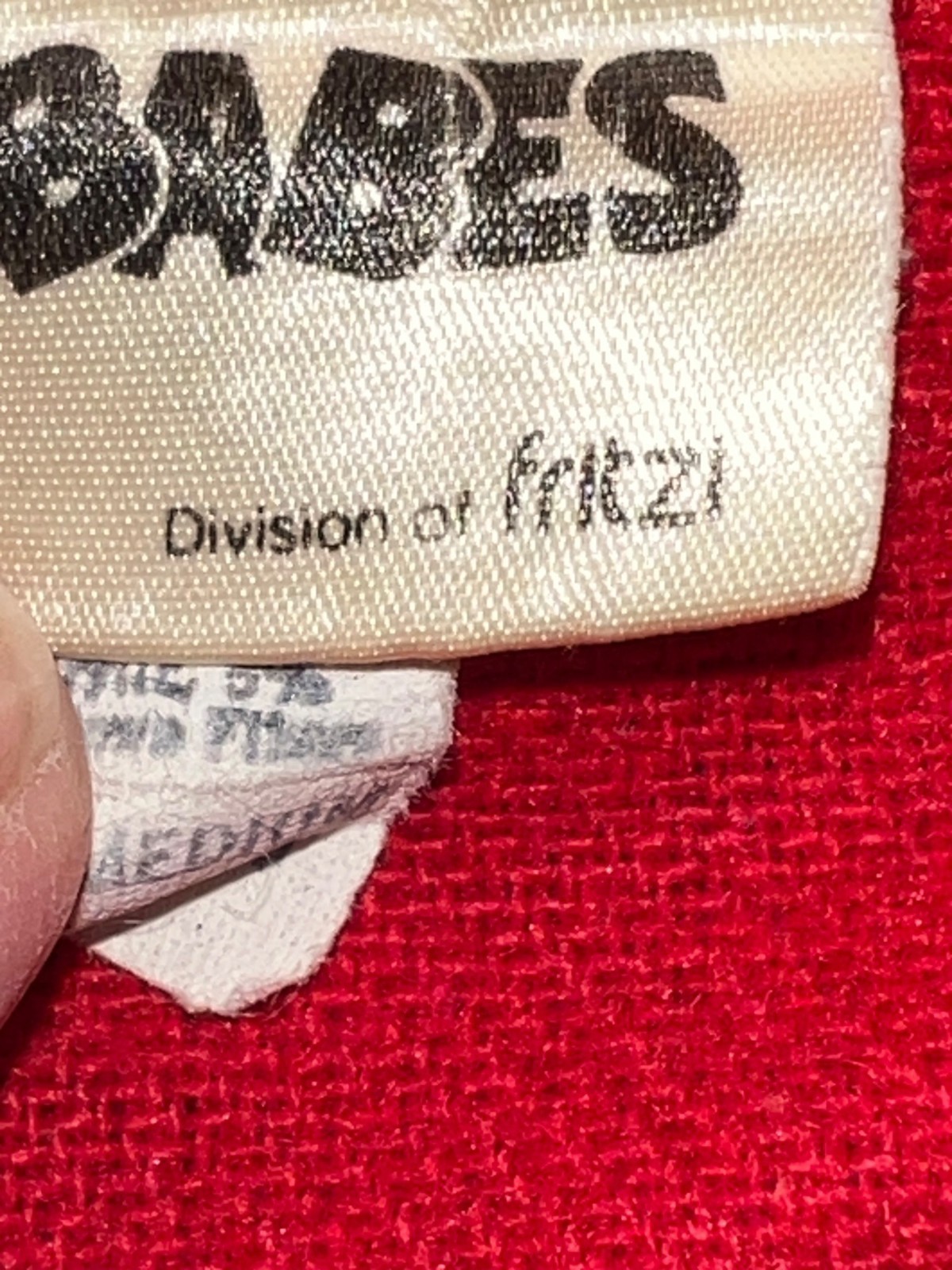 Red Vintage Women’s Jacket Medium You Babes by Fritzi Wool Blend Pleaded Shoulde
