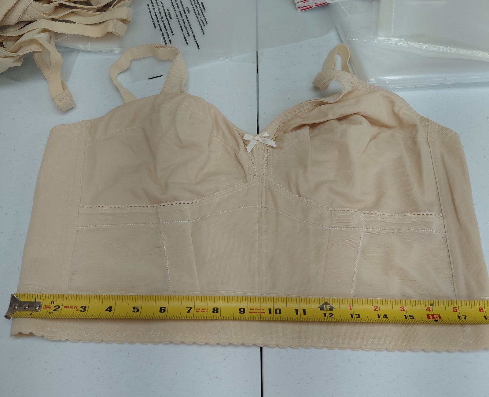 Vintage Crown-nette Longline Bra Size 48C