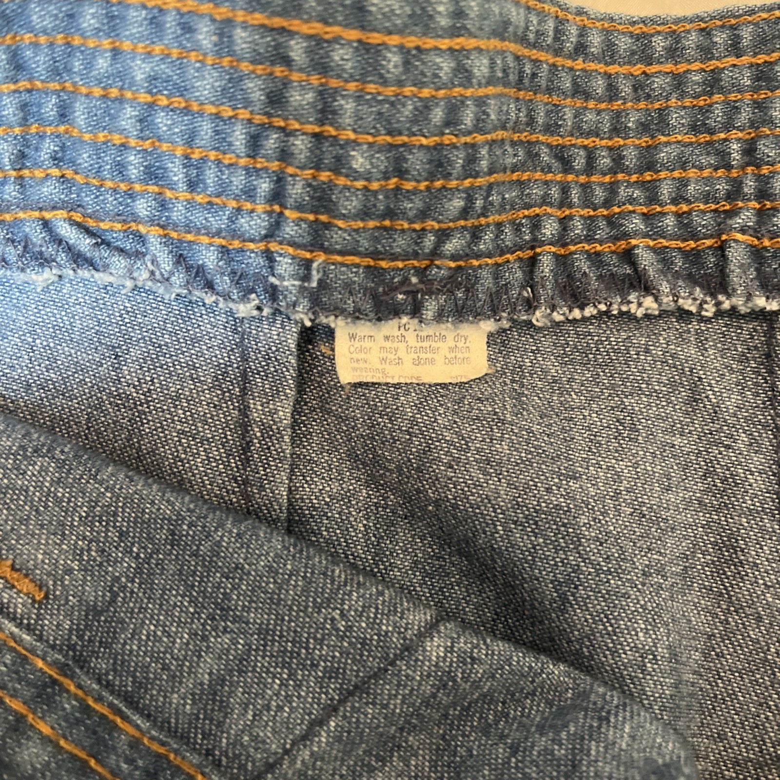 Vintage Levi’s Wide Leg Flare 60s 70s Talon Zip Orange Tab Denim Jeans