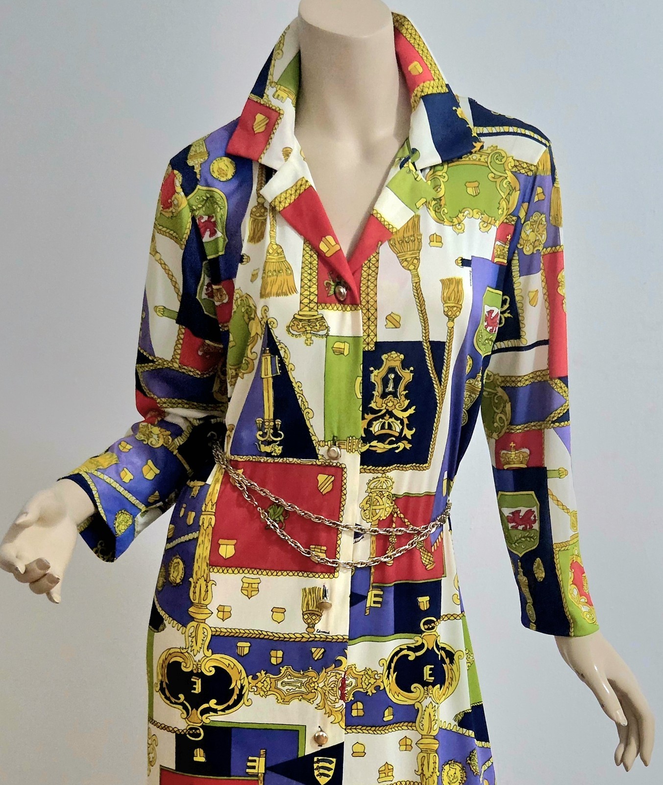 Vtg 60-70s Signed Rare EDUARDO Maxi Coat Dress Stuning OOAK