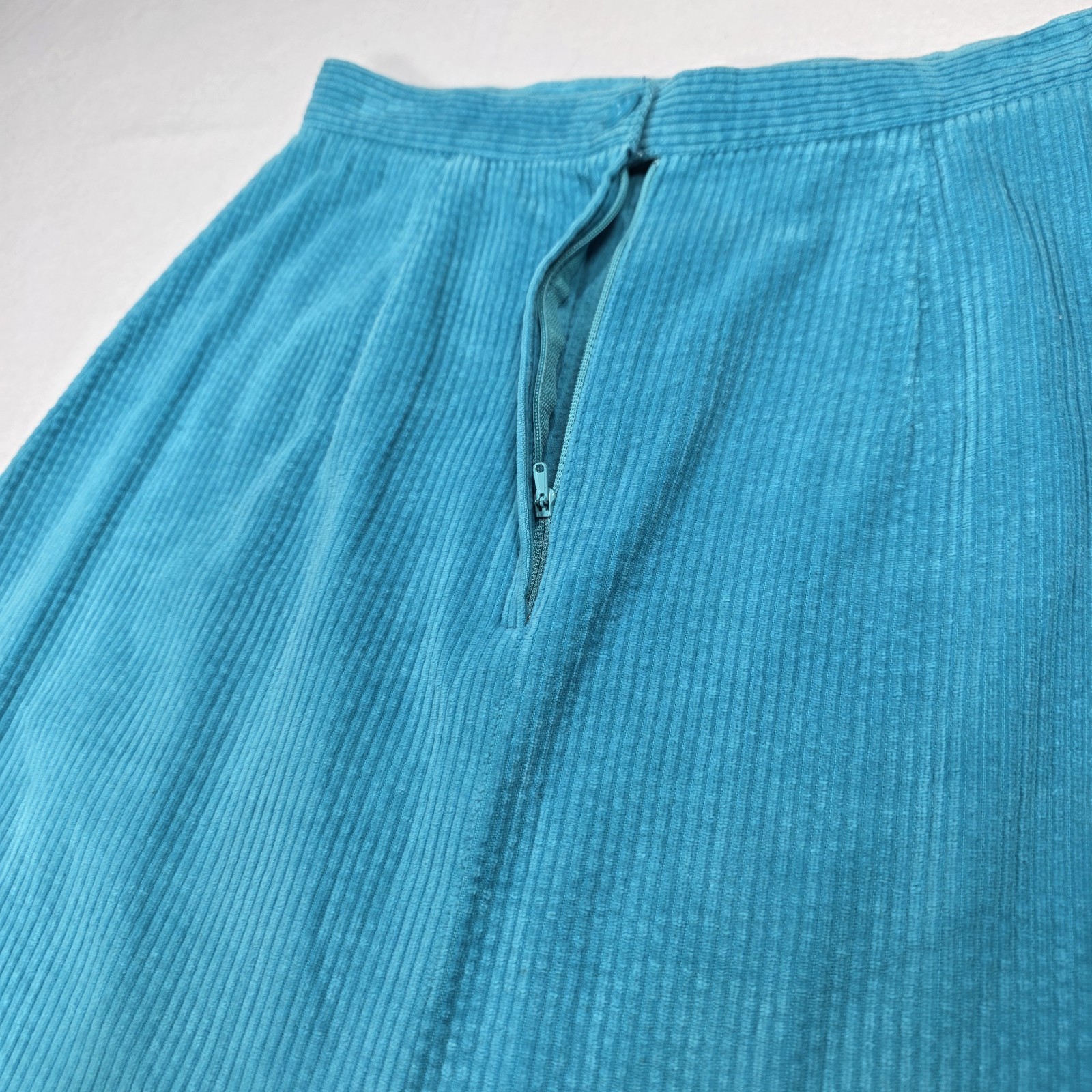 Vintage Perspective Skirt Made In Japan Sz 5 Pink Corduroy Midi A-Line READ!