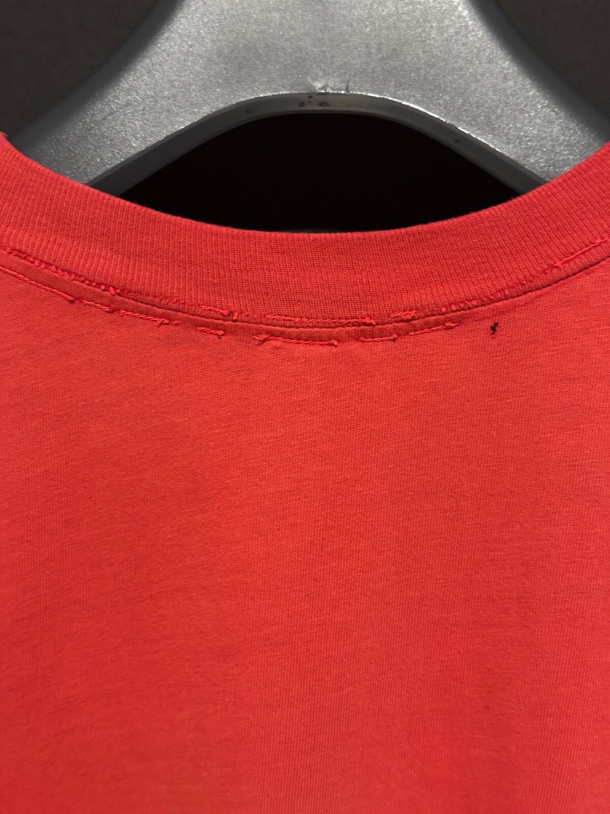 Vintage 70s Marines First Recruit Battalion San Diego shrunken tee tomato red