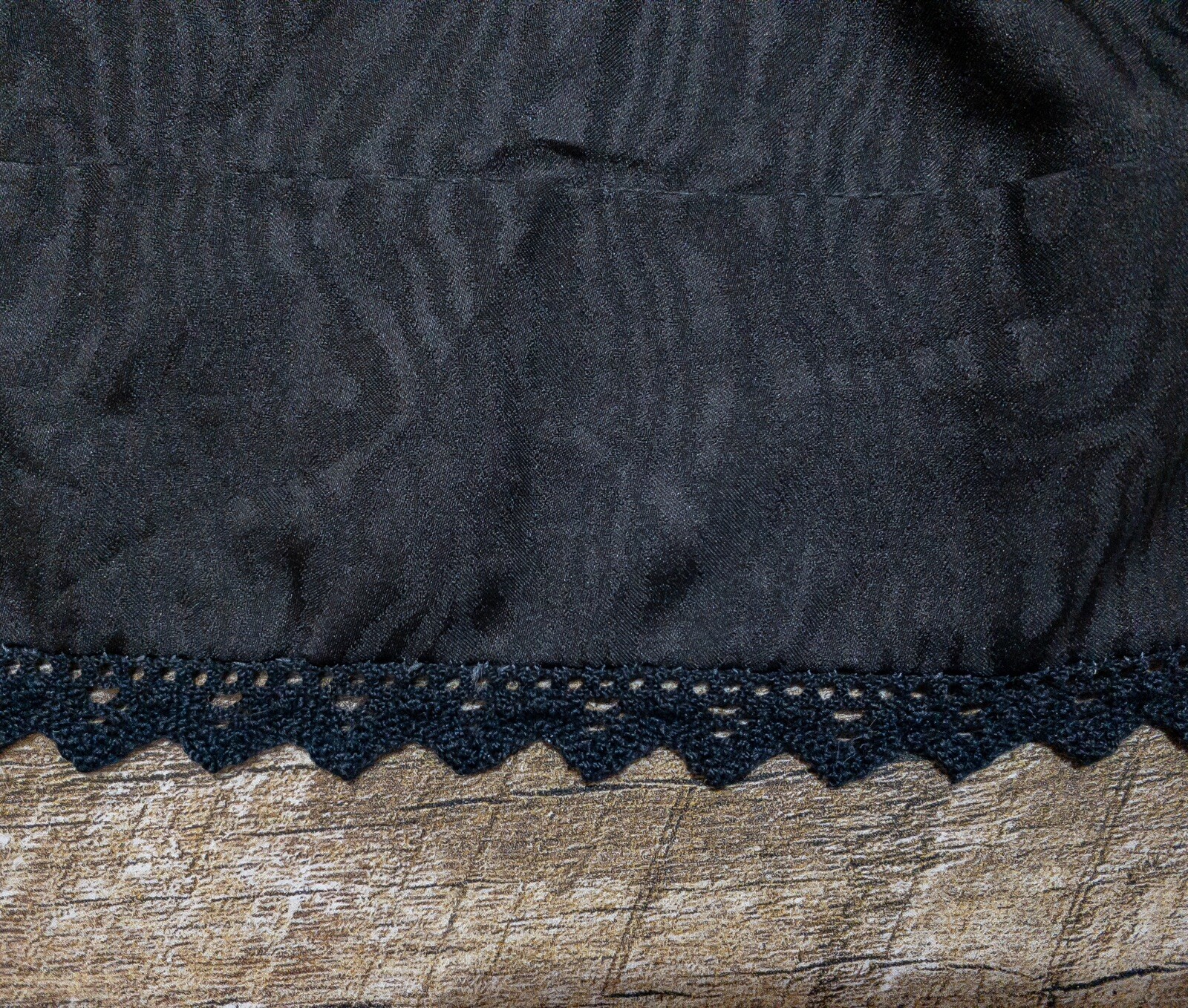 Vintage Pleated Black Skirt Womens 1930s 1940s 1950s Antique Era Zipper Button