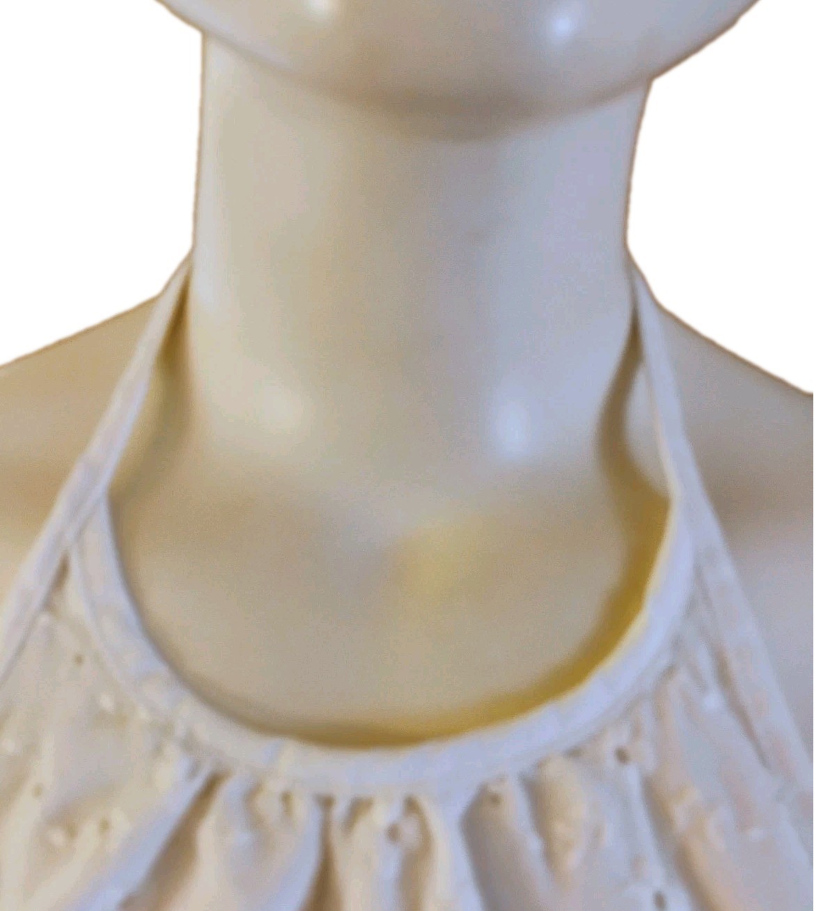 RARE VTG 70’s Cottagecore CHIC „King Kole” White Eyelet Hippie Halter XS