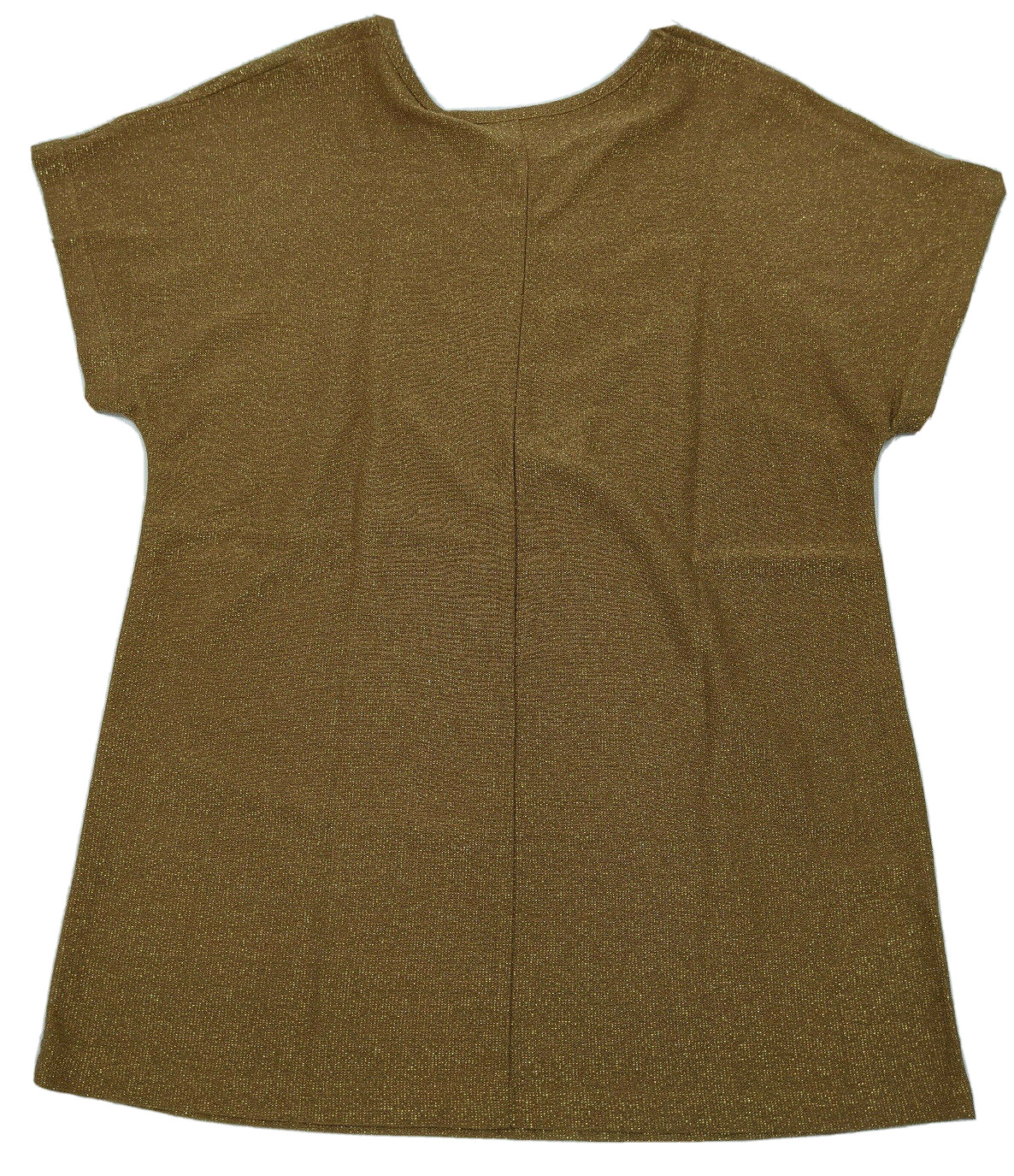 VTG Silver Threads LTD Gold Sparkle Dressy Cap Sleeve Shirt Blouse Sz Medium EUC