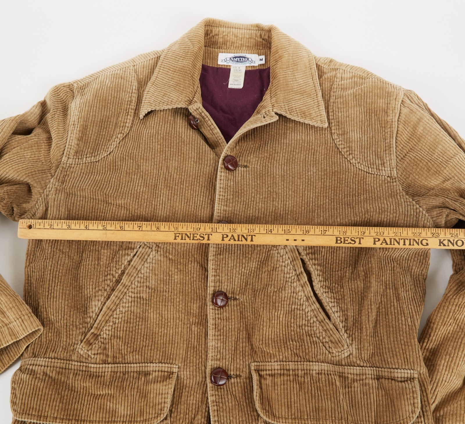 Vintage Smythe and Company Brown Corduroy Jacket Unisex Size Medium Oversized