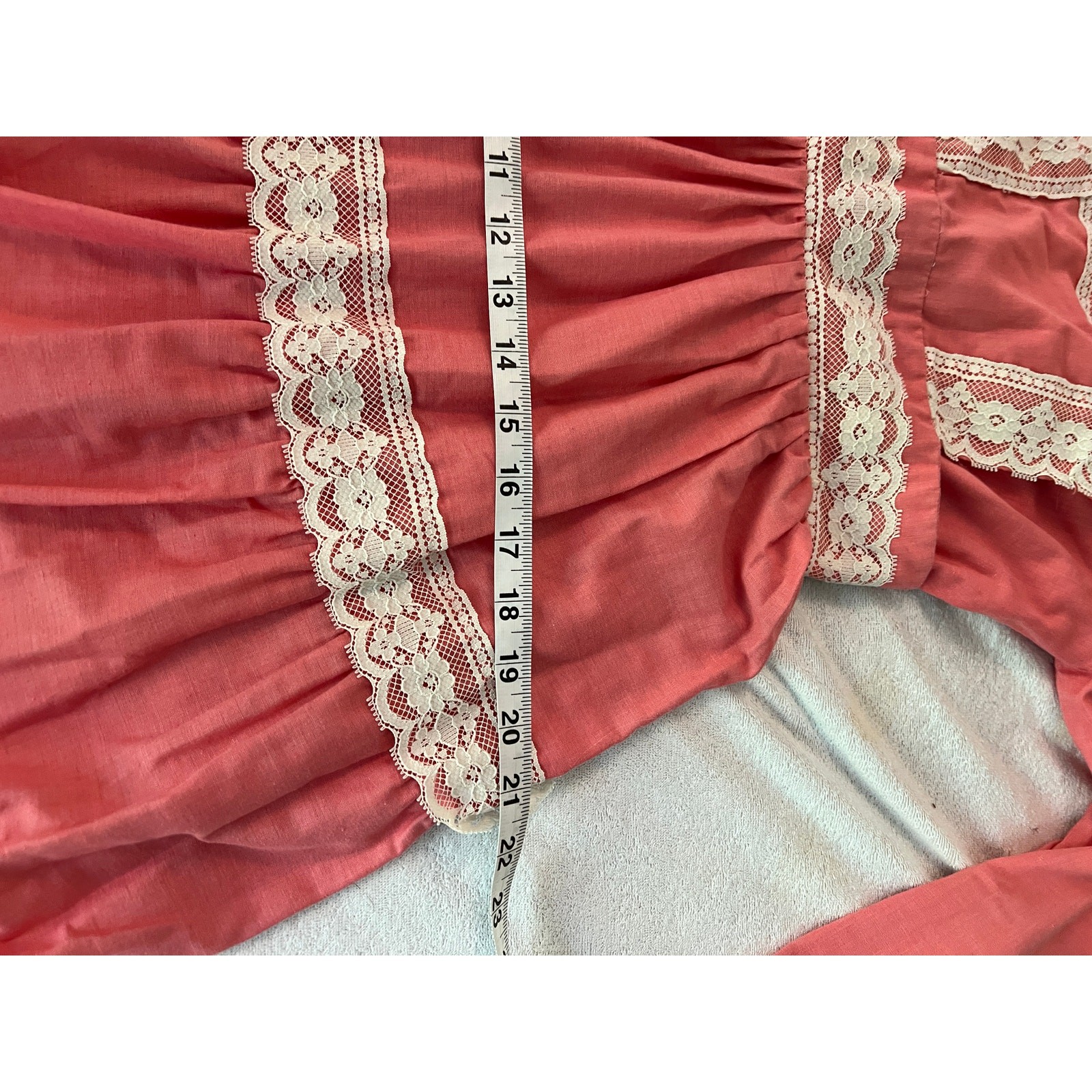 Vtg 70s prairie style maxi dress romantic western cottage core Victorian revival
