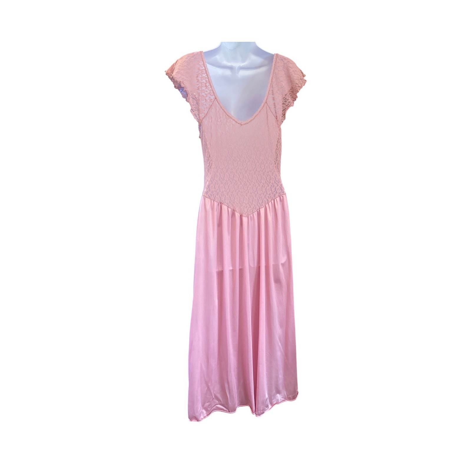 90s Moveistar Coquette Balletcore Romantic Pink Lace Dress Ethereal Fairycore