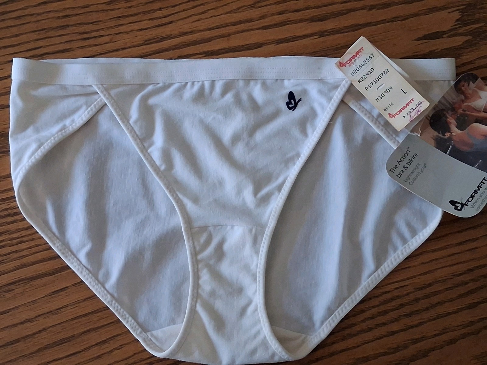 Vintage Formfit Panties Bikini Size M L High Thigh Butterfly Logo 1980’s