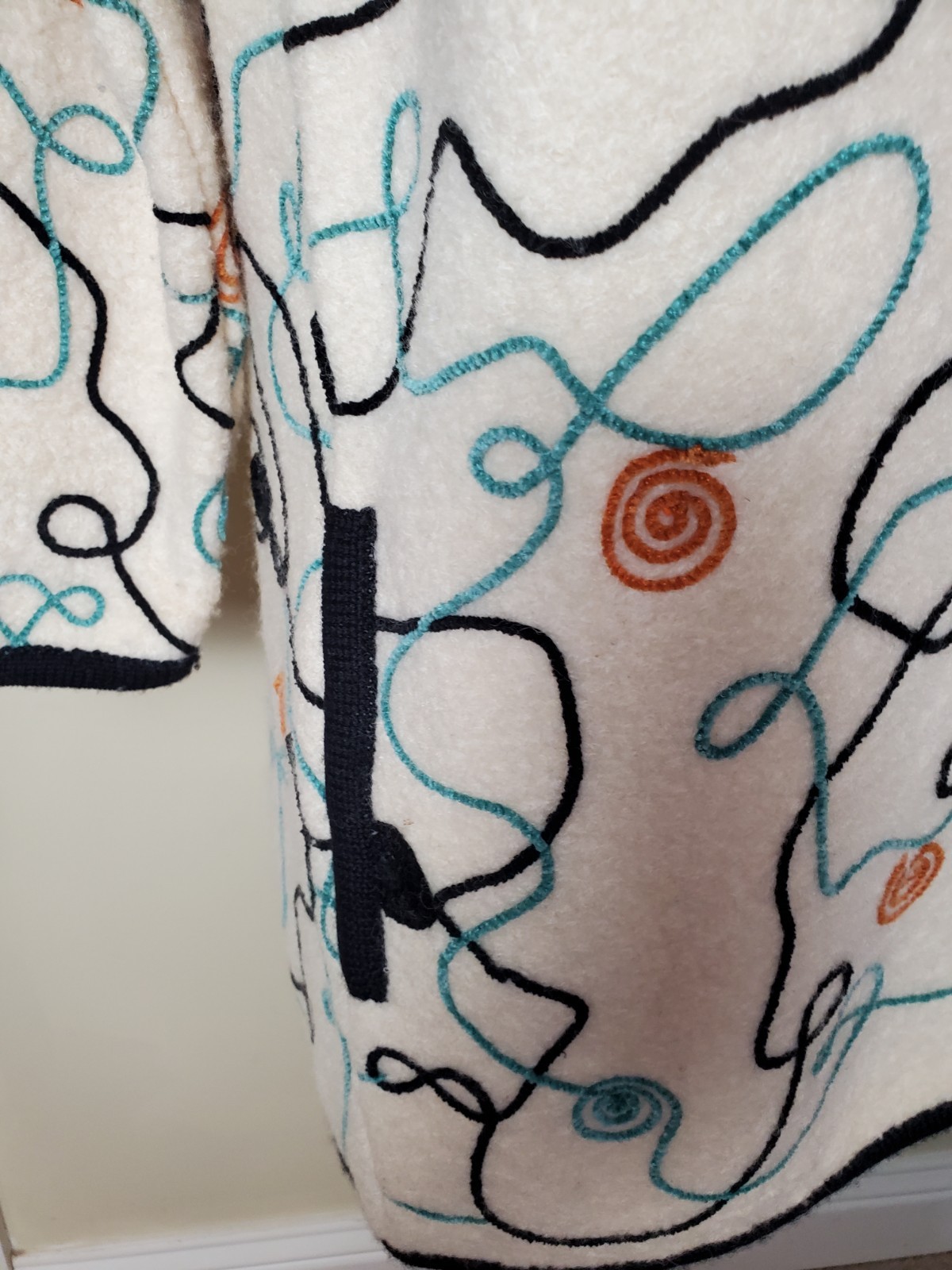 Vintage Wool Jacket Coat Phoebe Buffay Retro Glam Hippie Boho Festival Twee Art