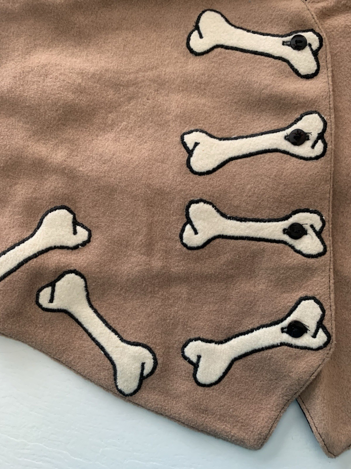 Vtg Original Design by Danielle Hutchens Felt Dog Design Womens Vest-38″ Chest