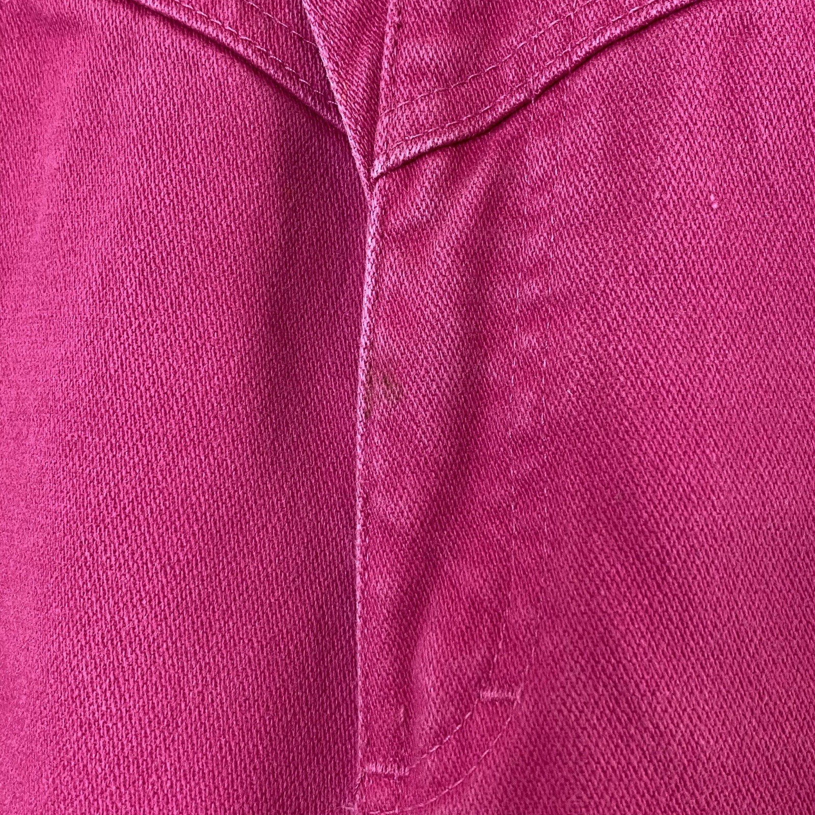 Vintage Jewell’s Classic Bottoms Womens Hot Pink Jeans Juniors 7 100% Cotton USA