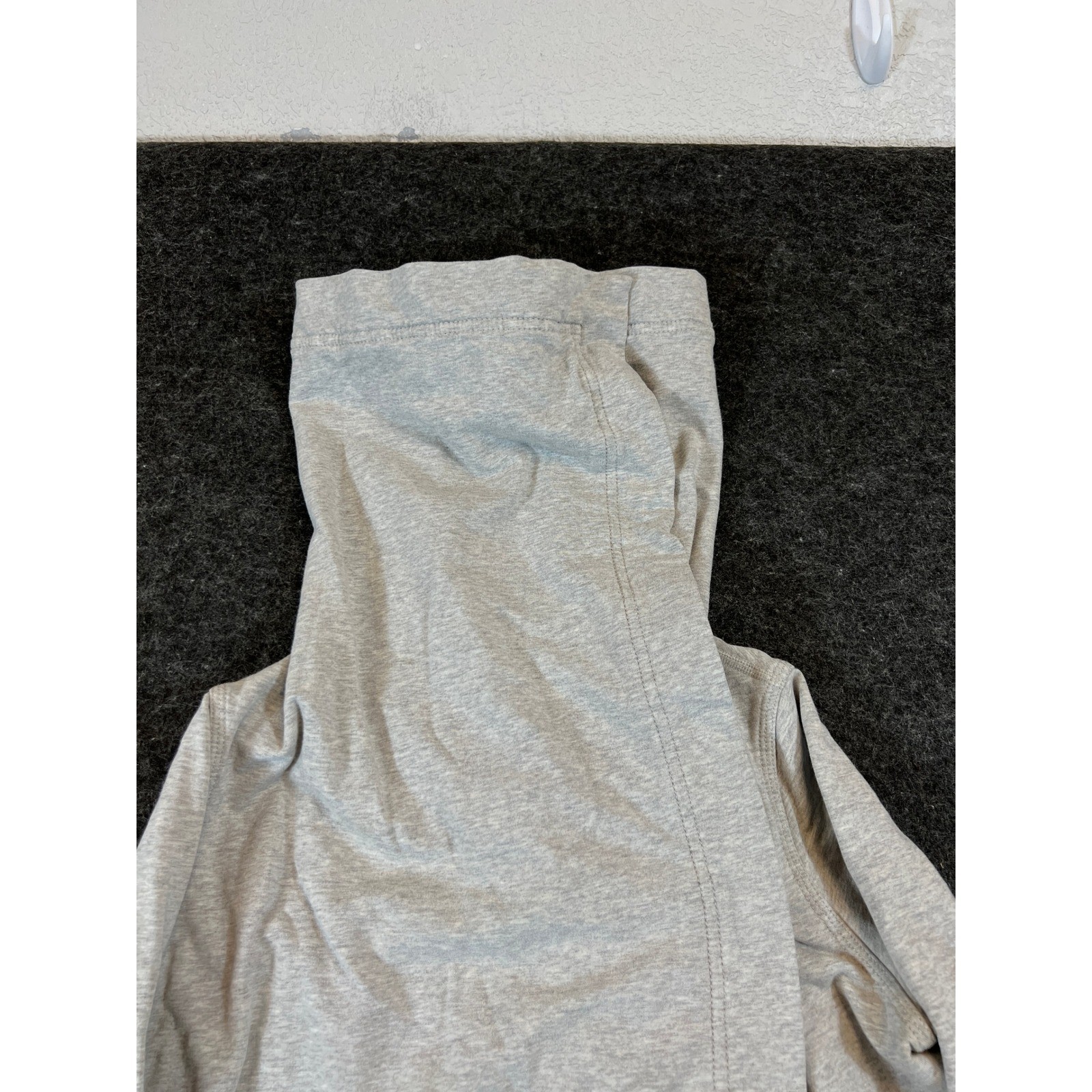 Lululemon Asymmetrical Snap Mock Neck Wrap Jacket Womens 4 Gray Heathered
