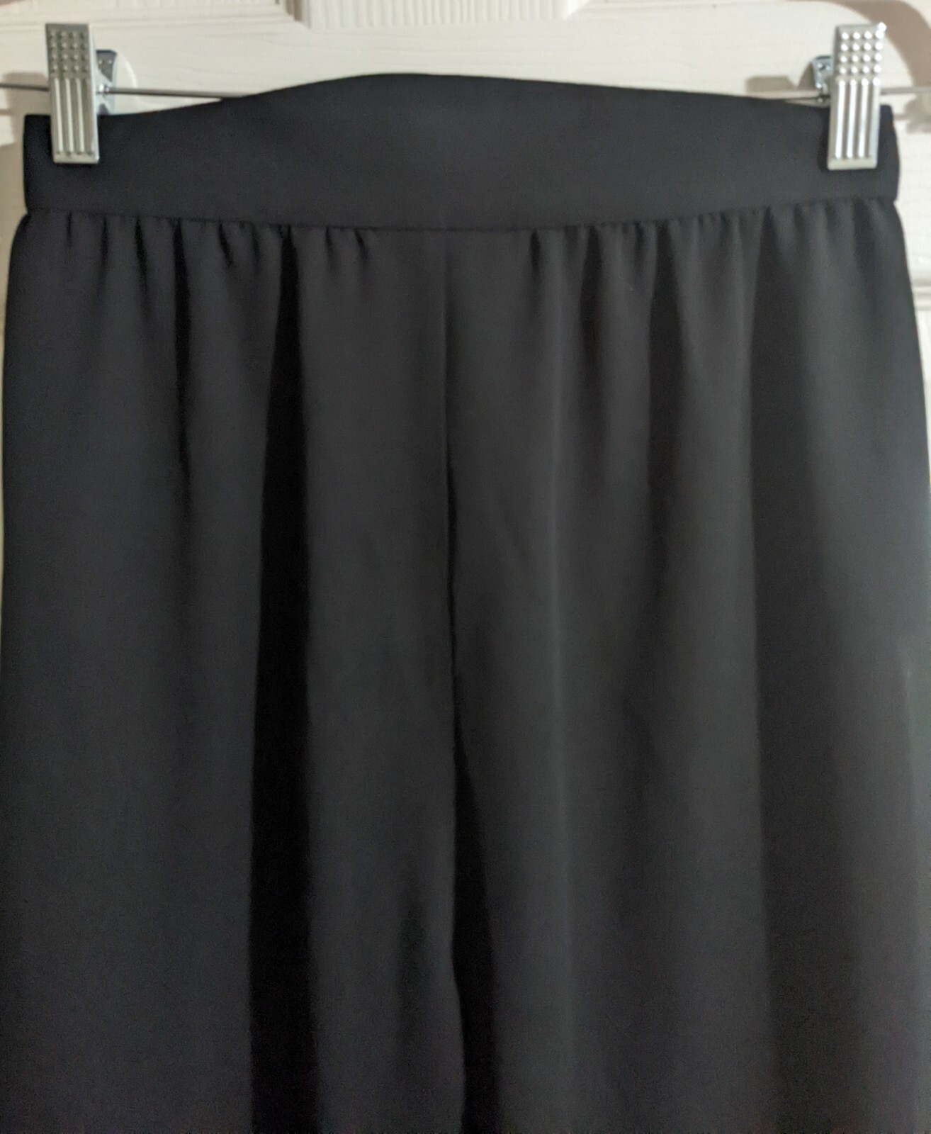 Vintage Thierry Mugler Black Pants 38 Made in France US 2/4 High Waist Wide Leg