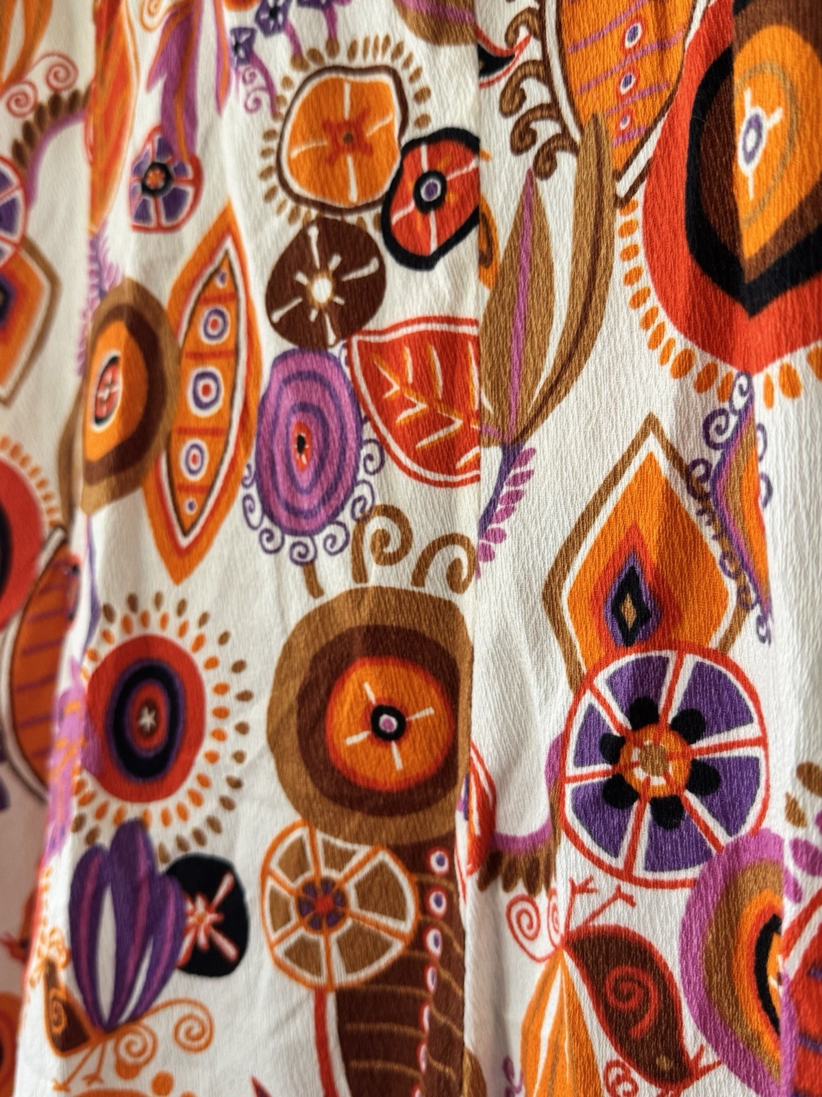Tagless Wonder Vintage Hawaiian Dress Flower Power Tiki Cotton Large