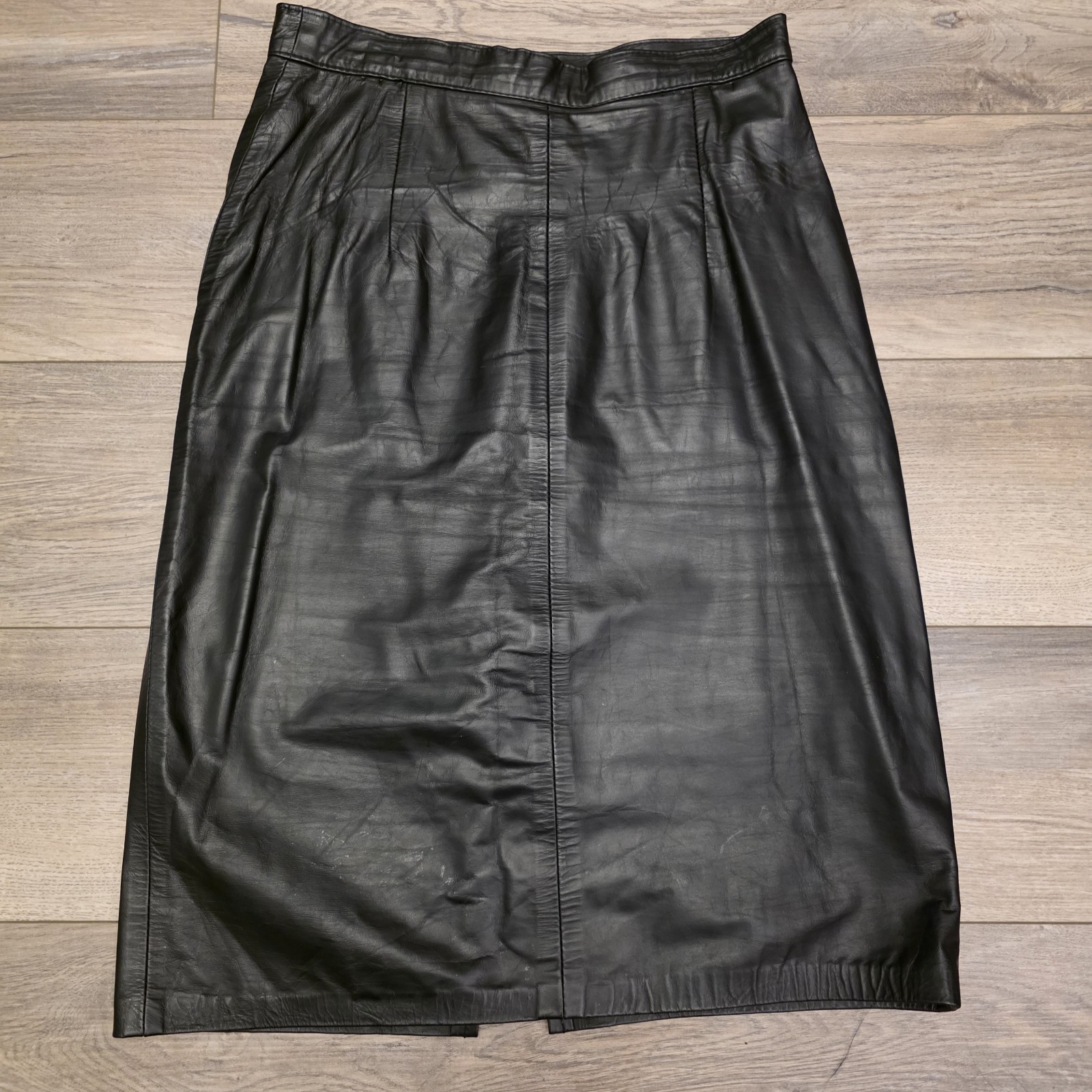 Vtg Skirt 80-90s Geuine Leather G-III Leather Fashions Size 12