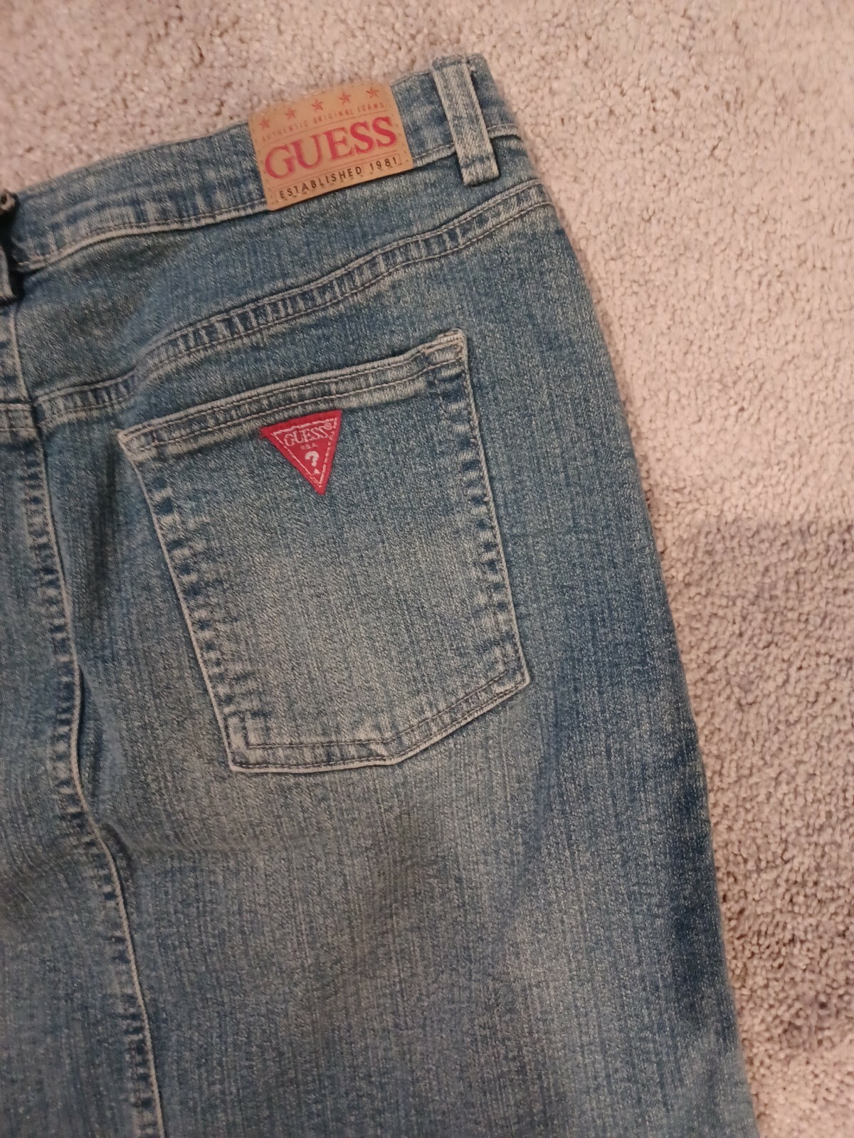 Vintage 80’s Guess?Jeans Skirt Denim Mini Size 30 Measures 28 1/2”