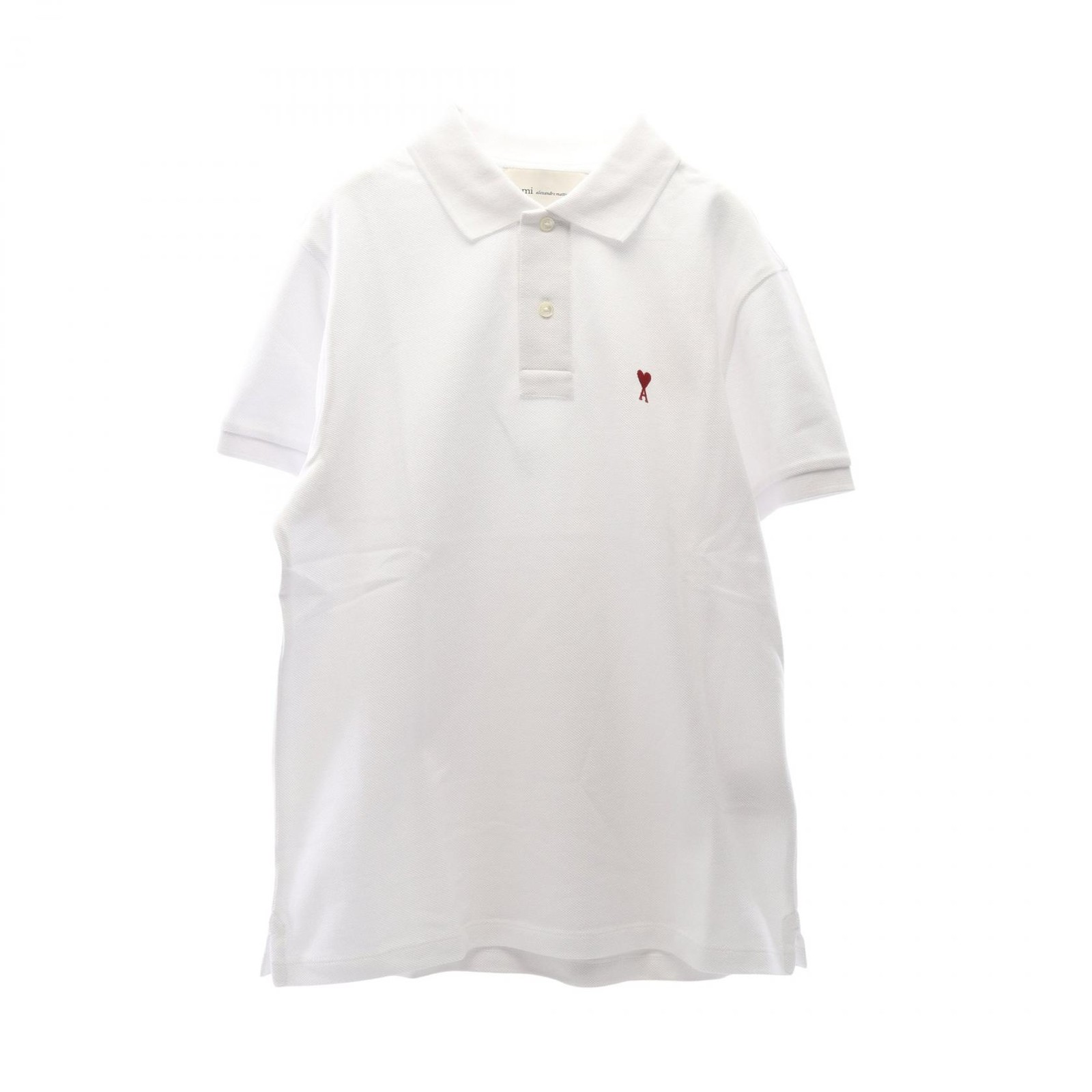 AMI Logo Cotton Polo Shirt – DUTY FREE