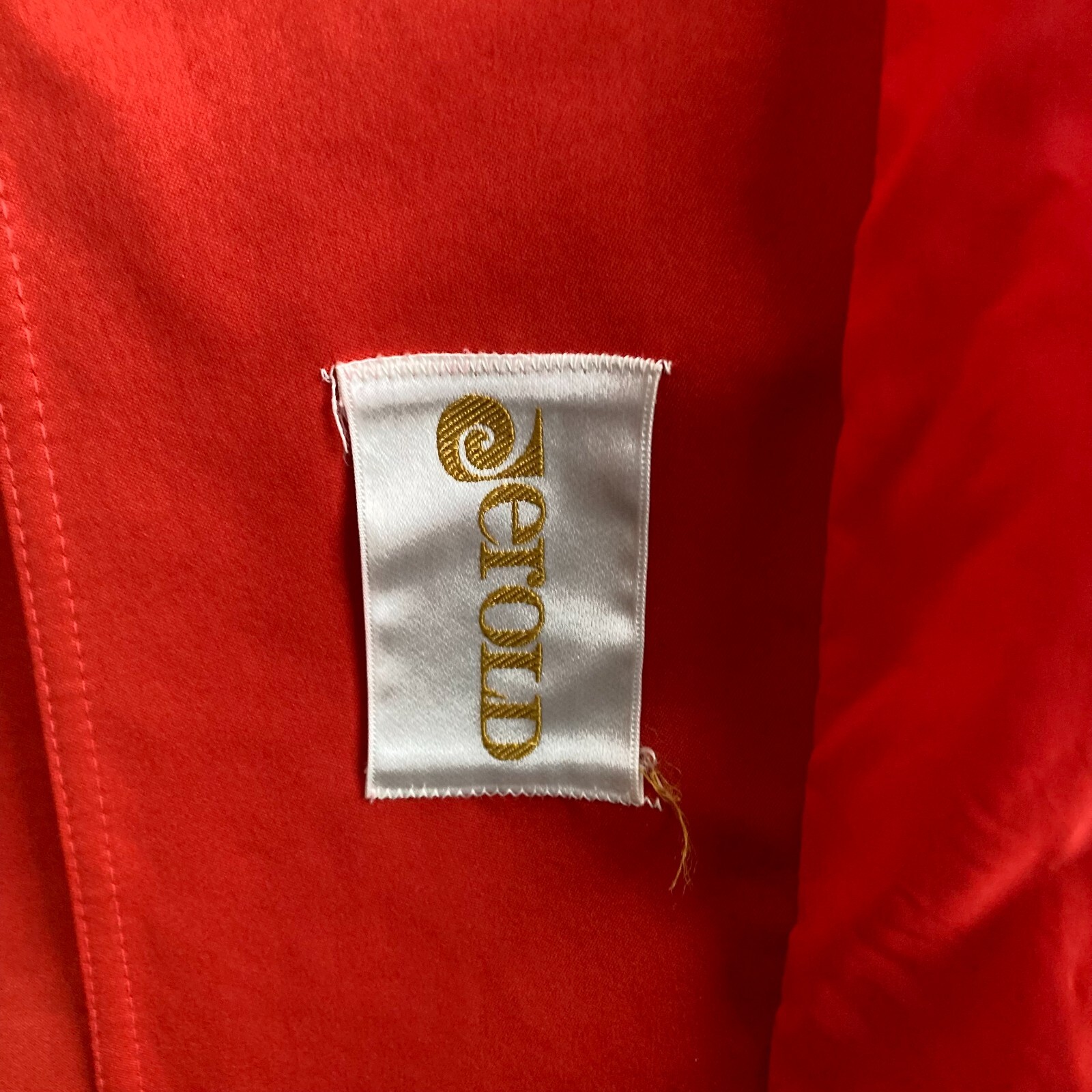Jerold Womens S/M Vintage MOD 60/70’s Orange Trench Coat Raincoat