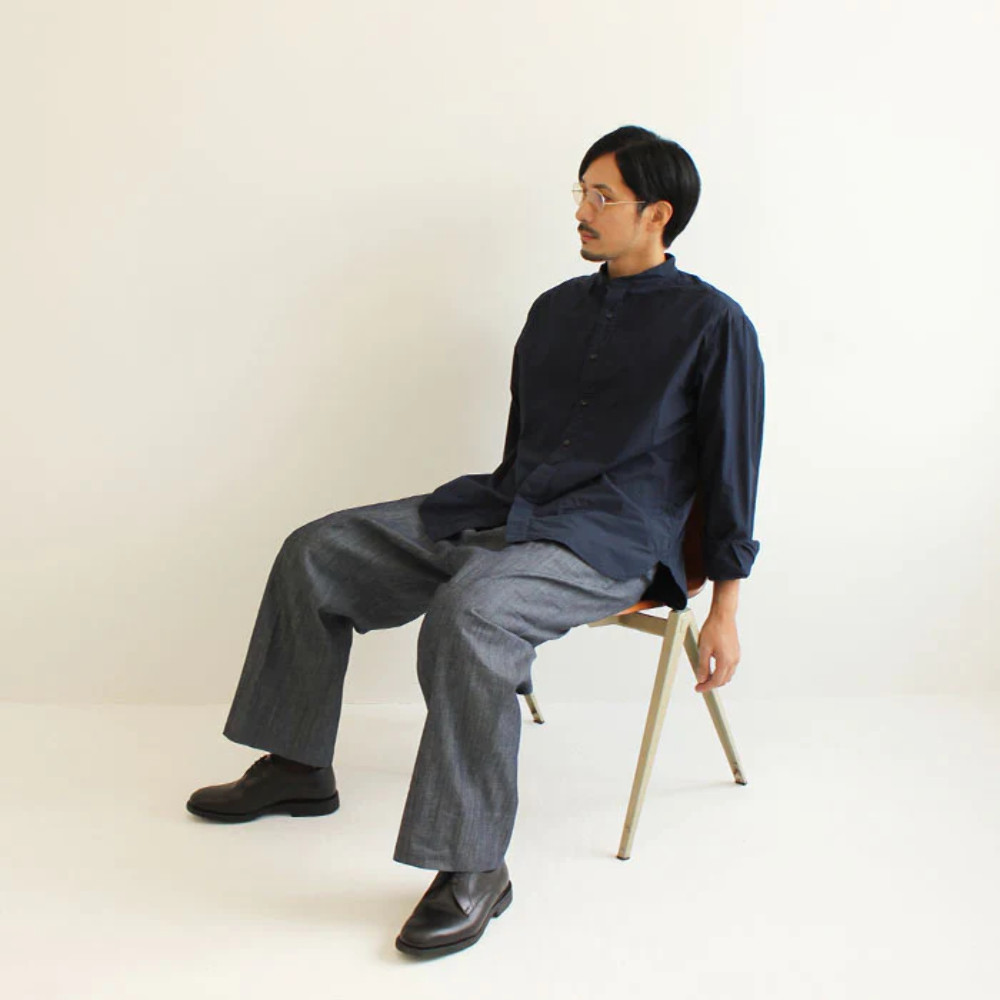 HQ MADE in JAPAN 100% Cotton BRITISH OFFICERS SHIRT MENS Relax Casual 107-109
