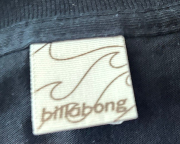 90s billabong Girls SURFER Layered TEE.floral/ Tropical 2 Sided Print.made USA.M