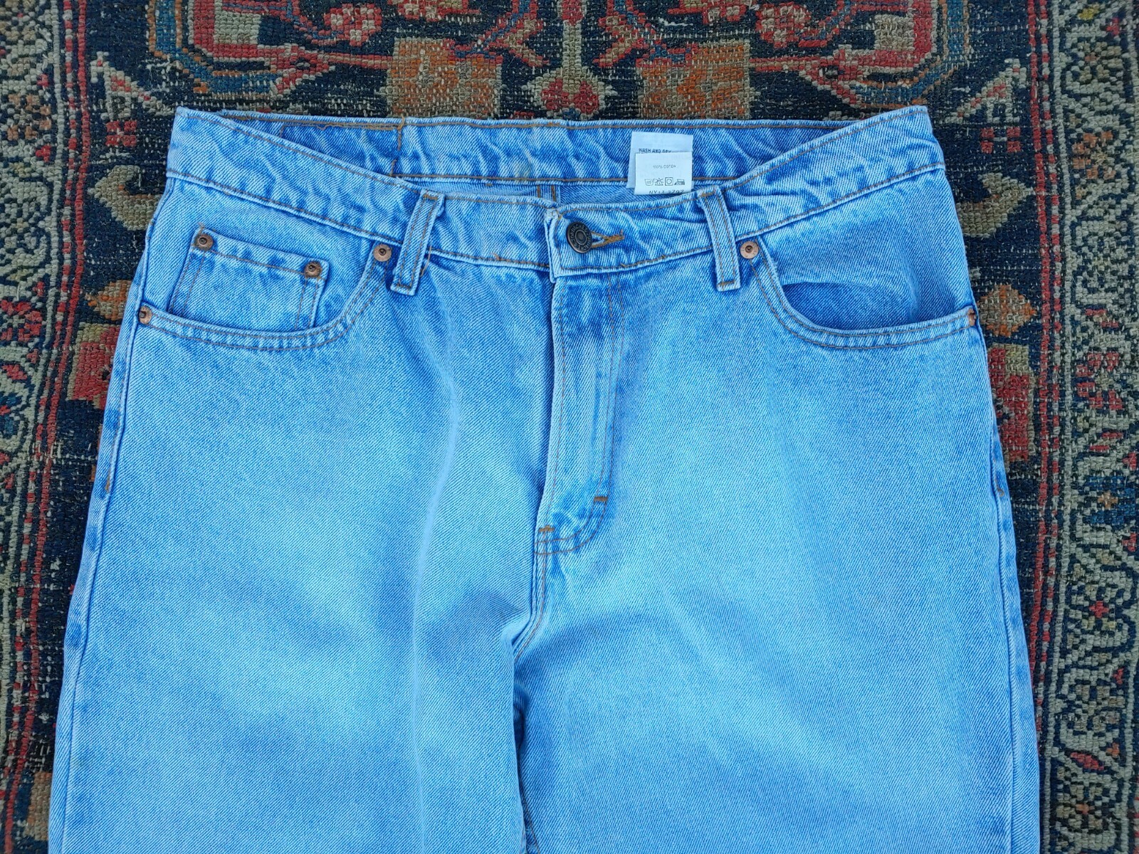 Vintage 1980s Jordache High Waisted Worn Mom Blue Jeans 13 14 Ink Doodles Wear