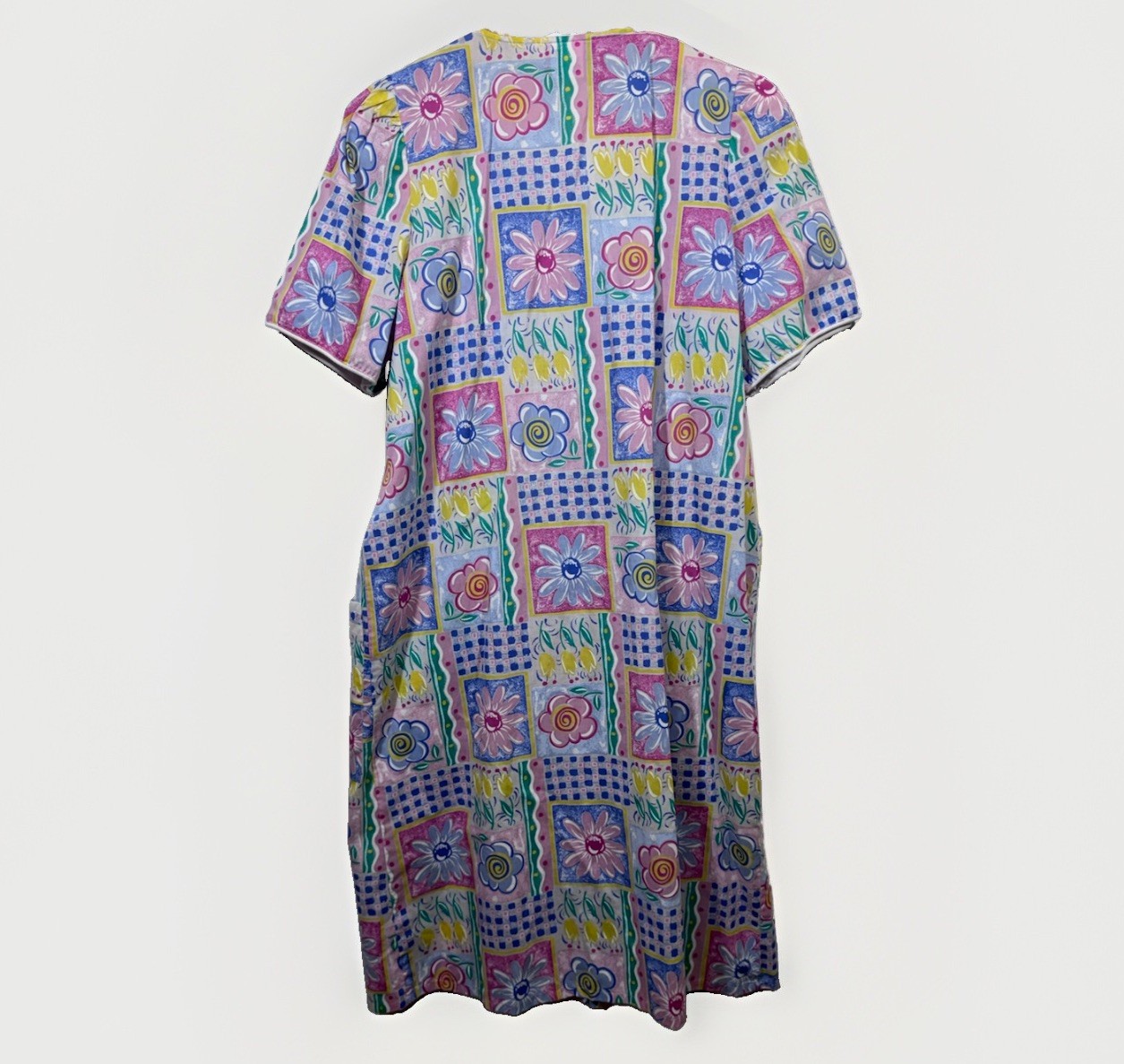 Vintage Rosa’s Closet Floral Nightgown Loungewear House Dress Robe Size S 90’s