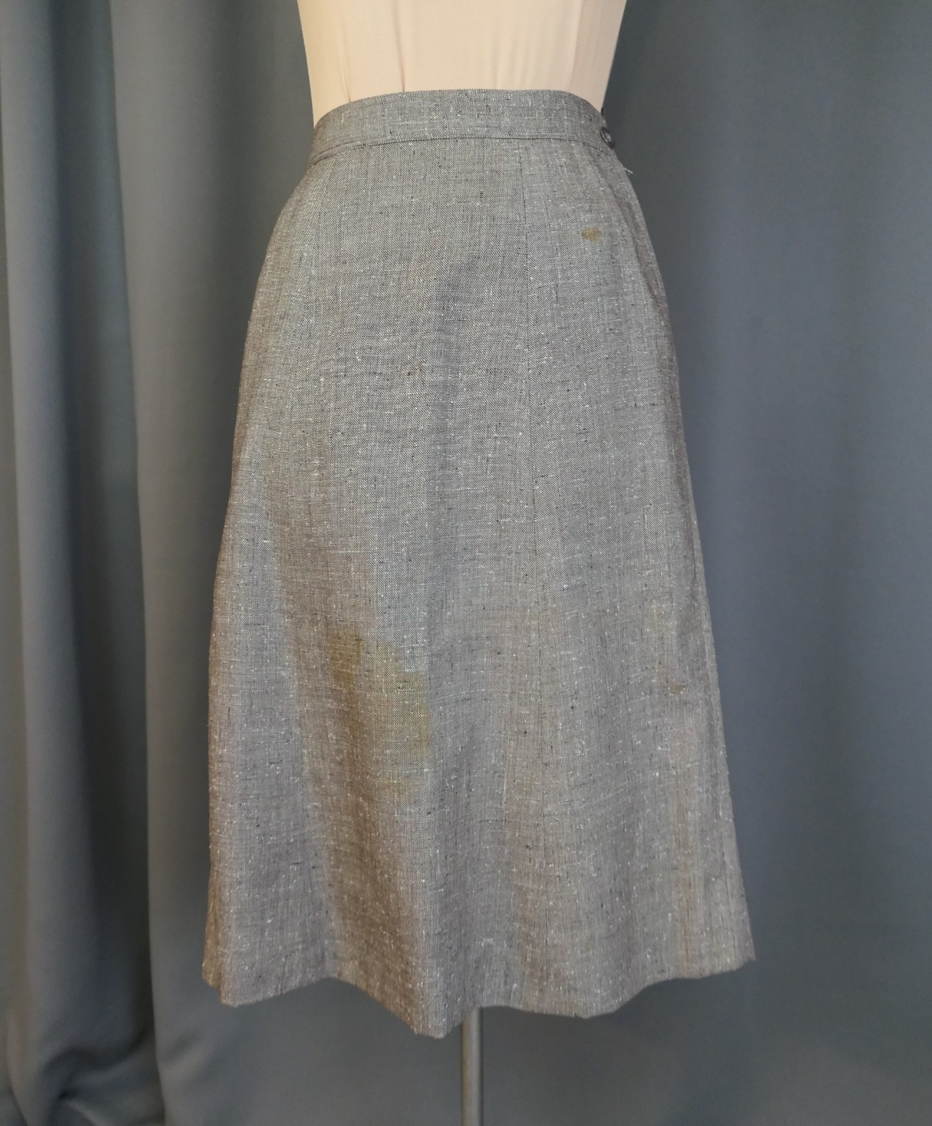 Vintage 1950s Tailored Brown Suit Jacket, 33 bust Junior Size, + damaged skirt
