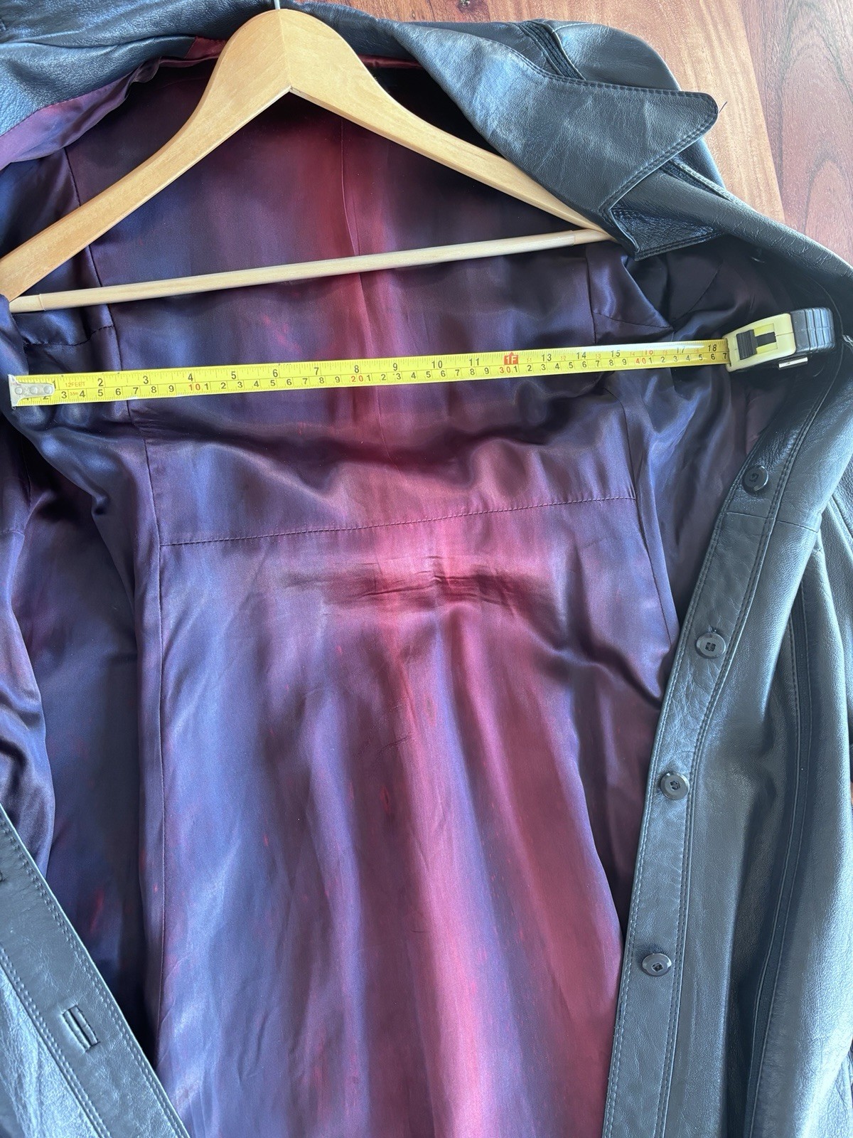 Vintage 1970s Imperial Blue Soft Leather Belted Long Trench Coat!