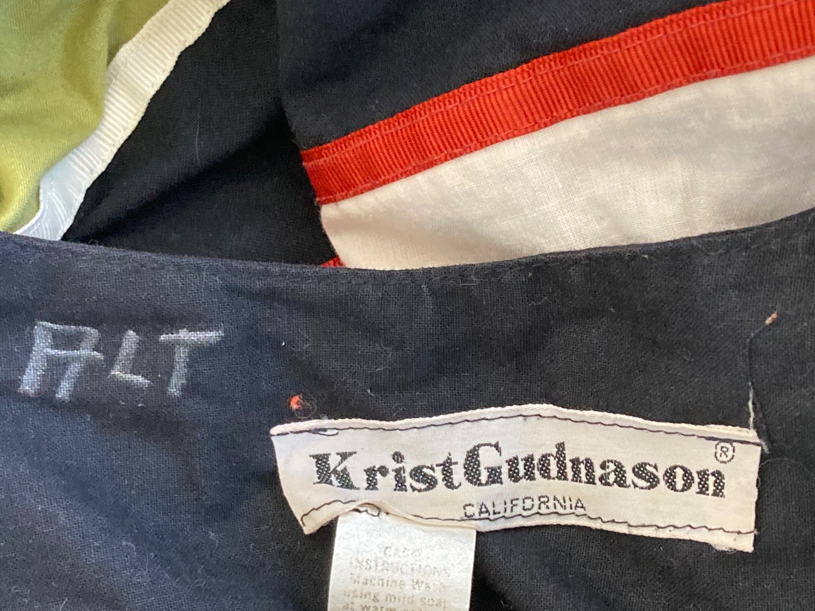 Vintage Festive Cottagecore 1970s Krist Gudnason California Dress Size Small