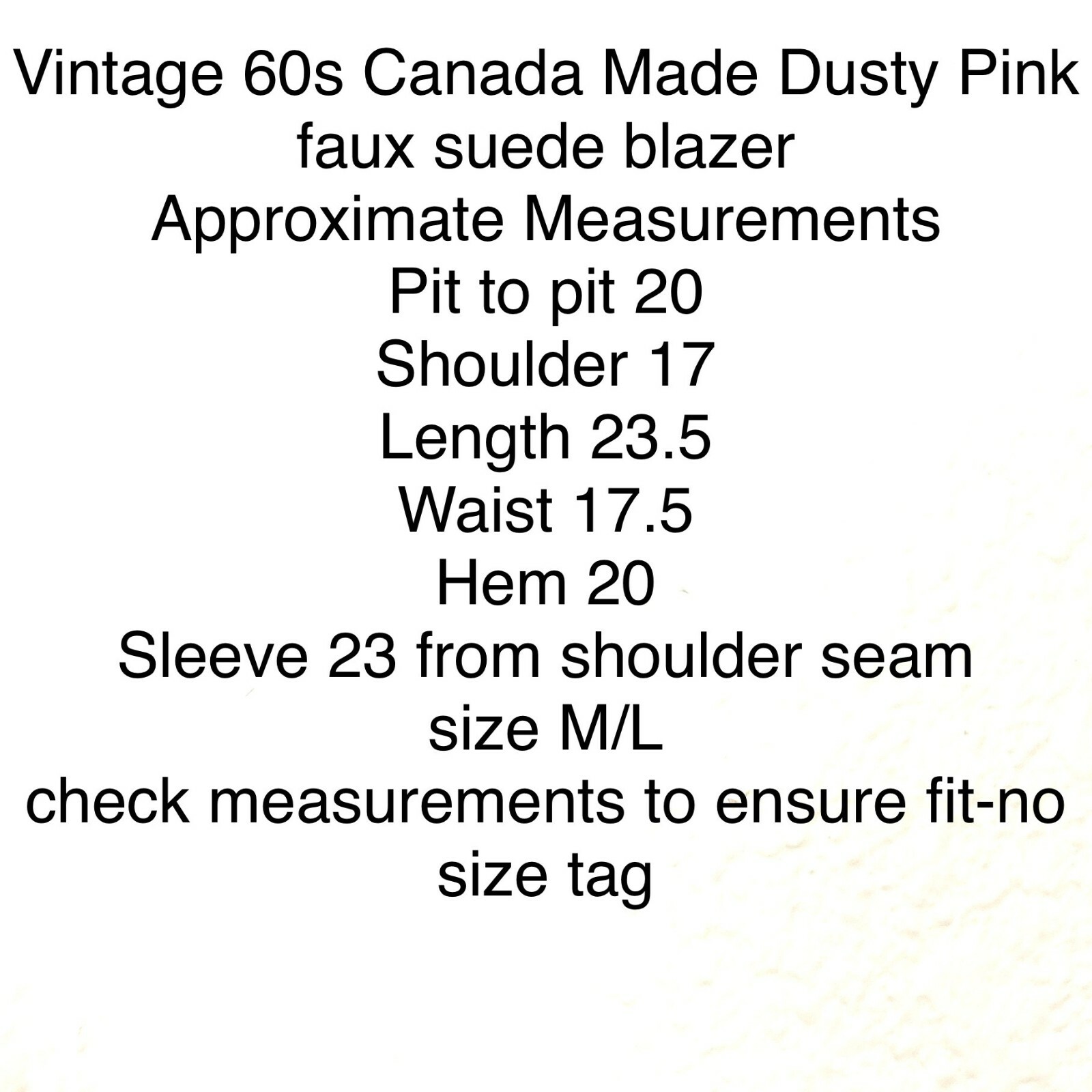 Tabe 60s Blazer Jacket Women Sz M L Secretary Chic Vintage Adaptation Dusty Pink