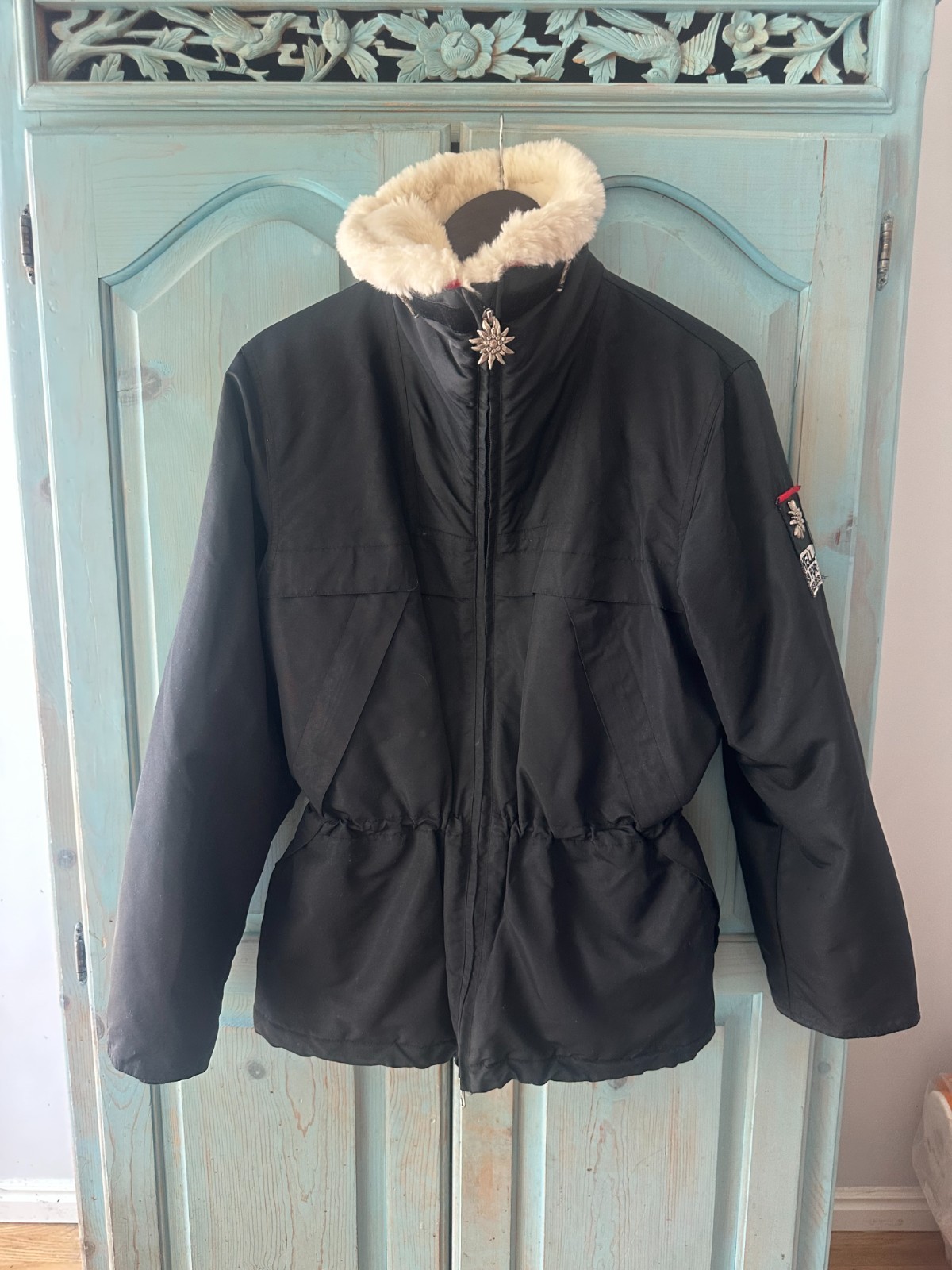 Hell is For Heroes Vintage Ski Coat Medium Large 1980s Black Retro Cool