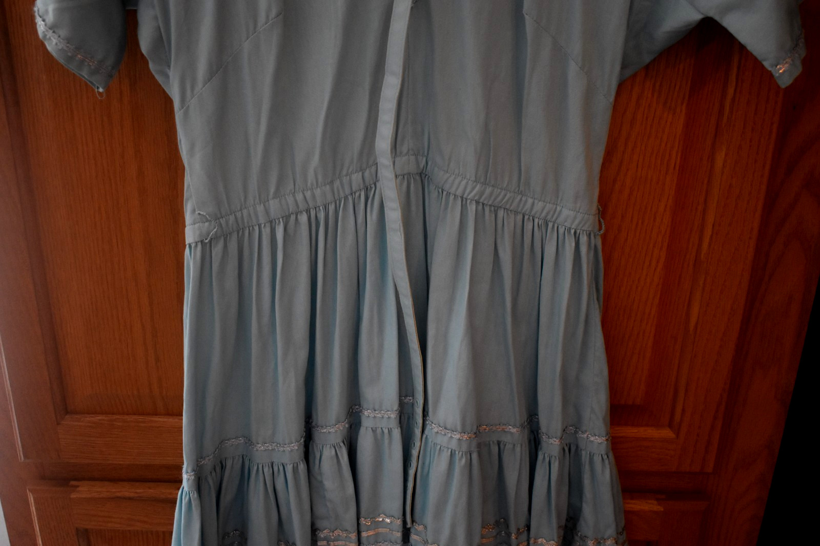 Faye Creations Tucson AZ Blue Square Dance Dress Size Small Western Vintage 50s