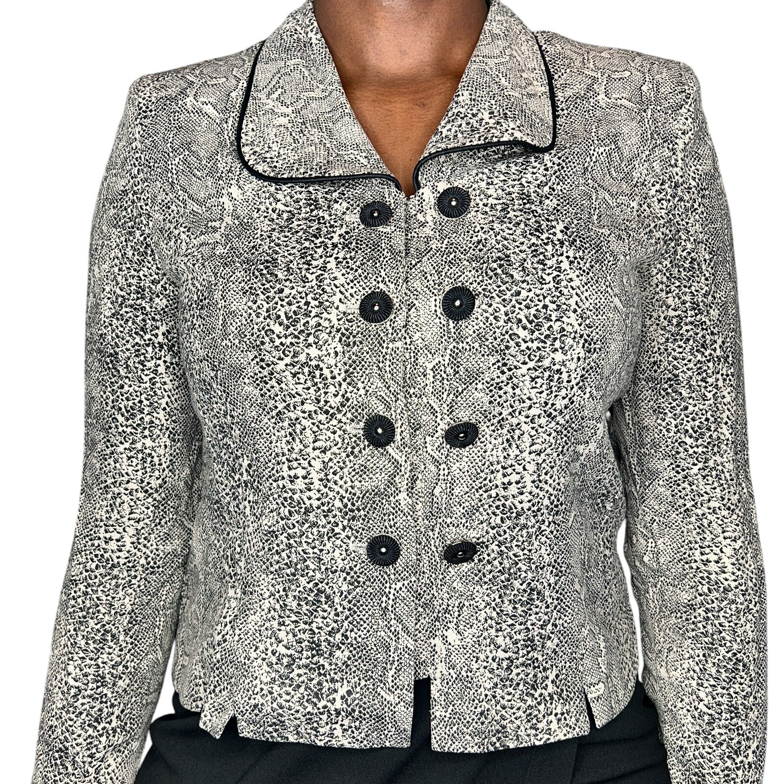 Vintage Women Formal Long Sleeve Button Up Collar Blouse
